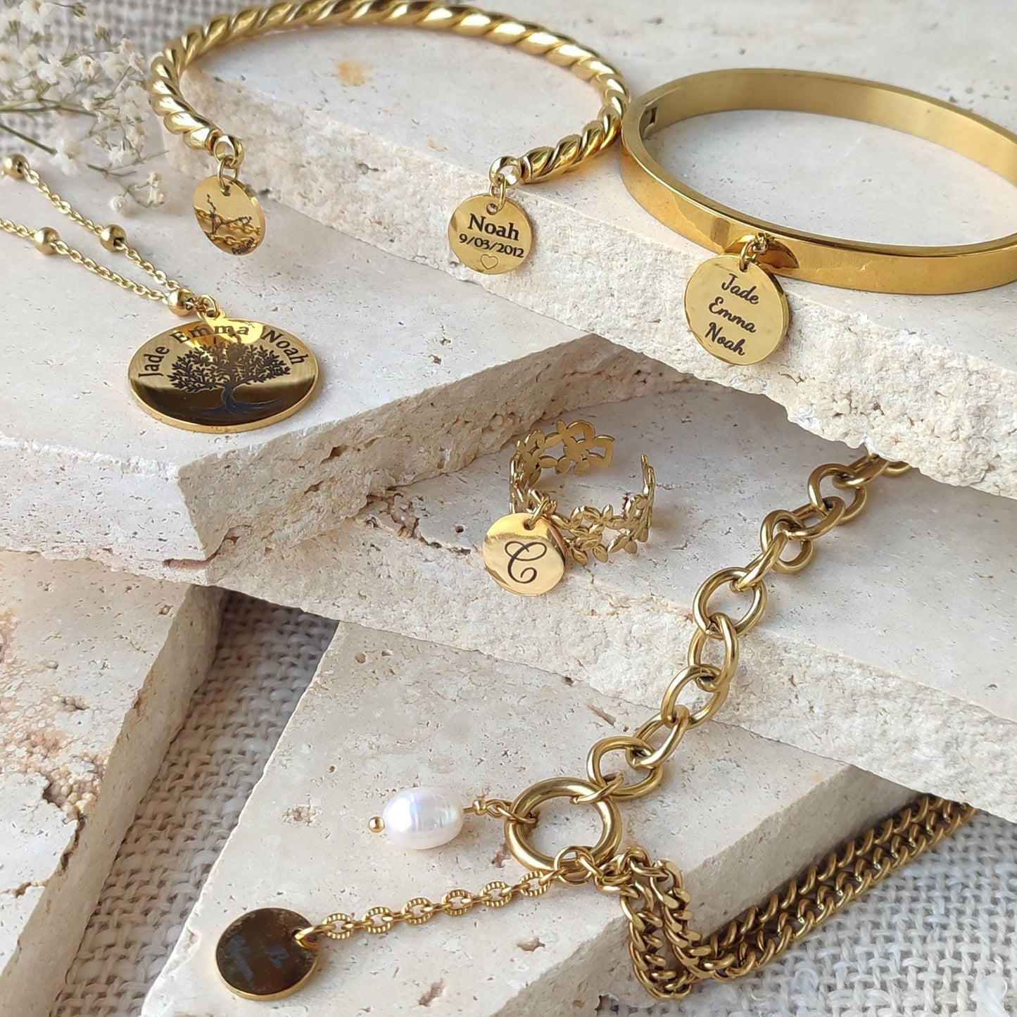 Bague à graver Olivine