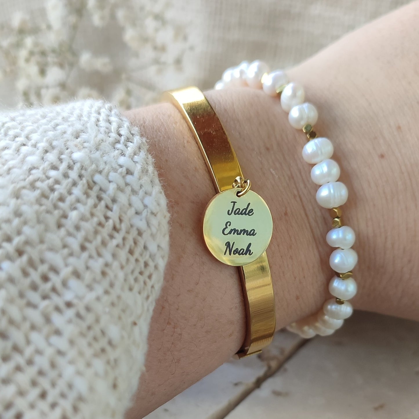 Jonc à graver 1 médaille