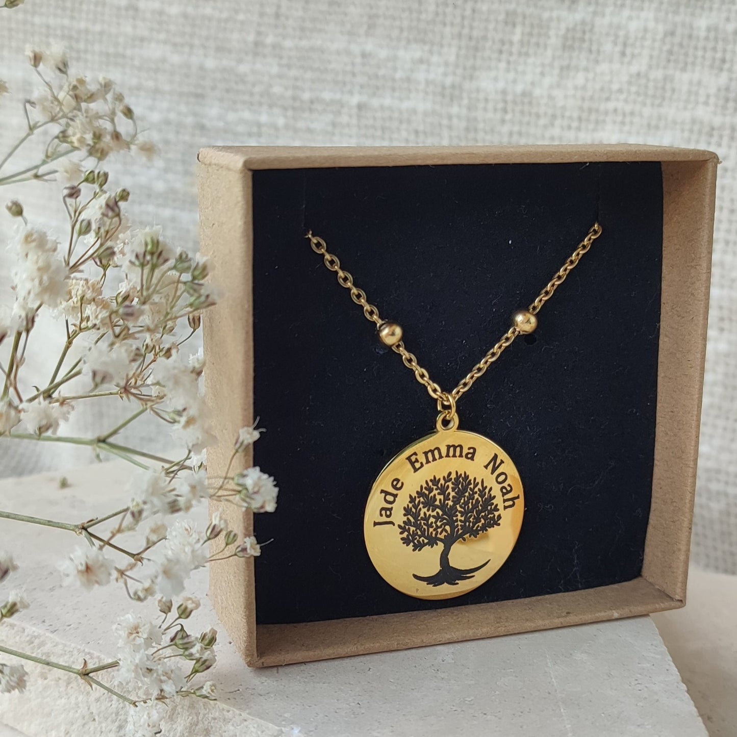 Collier à graver arbre de vie / Création