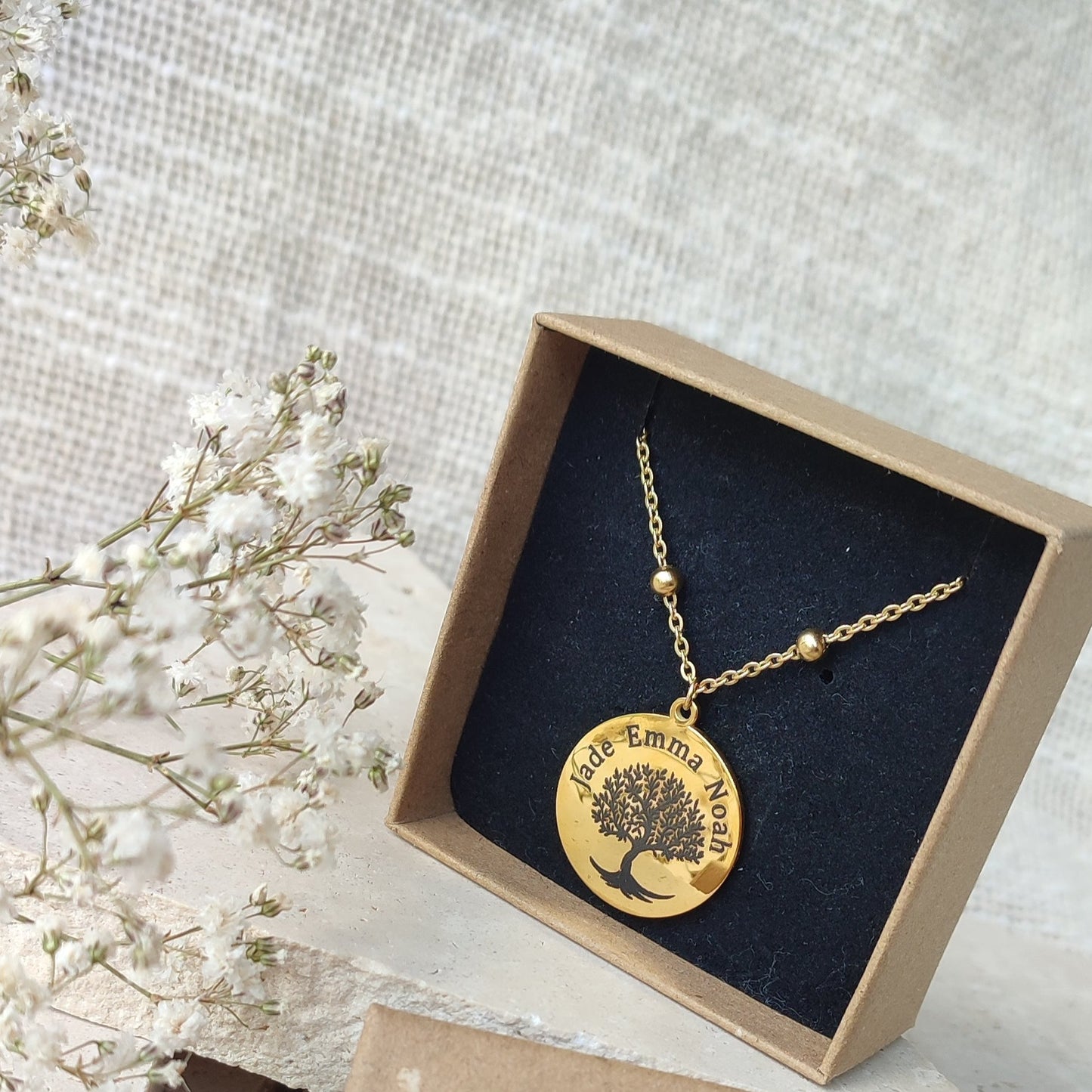 Collier à graver arbre de vie / Création