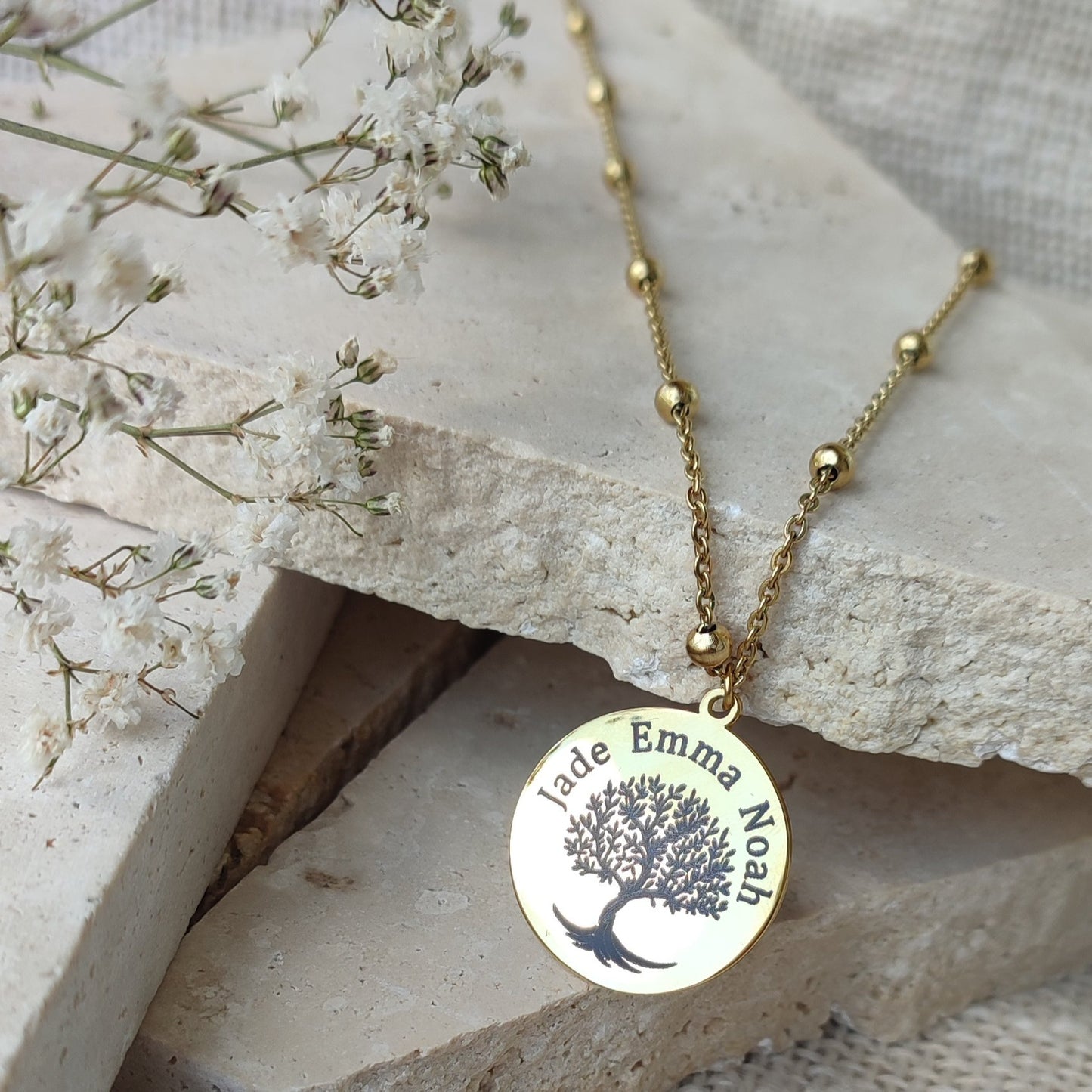 Collier à graver arbre de vie / Création