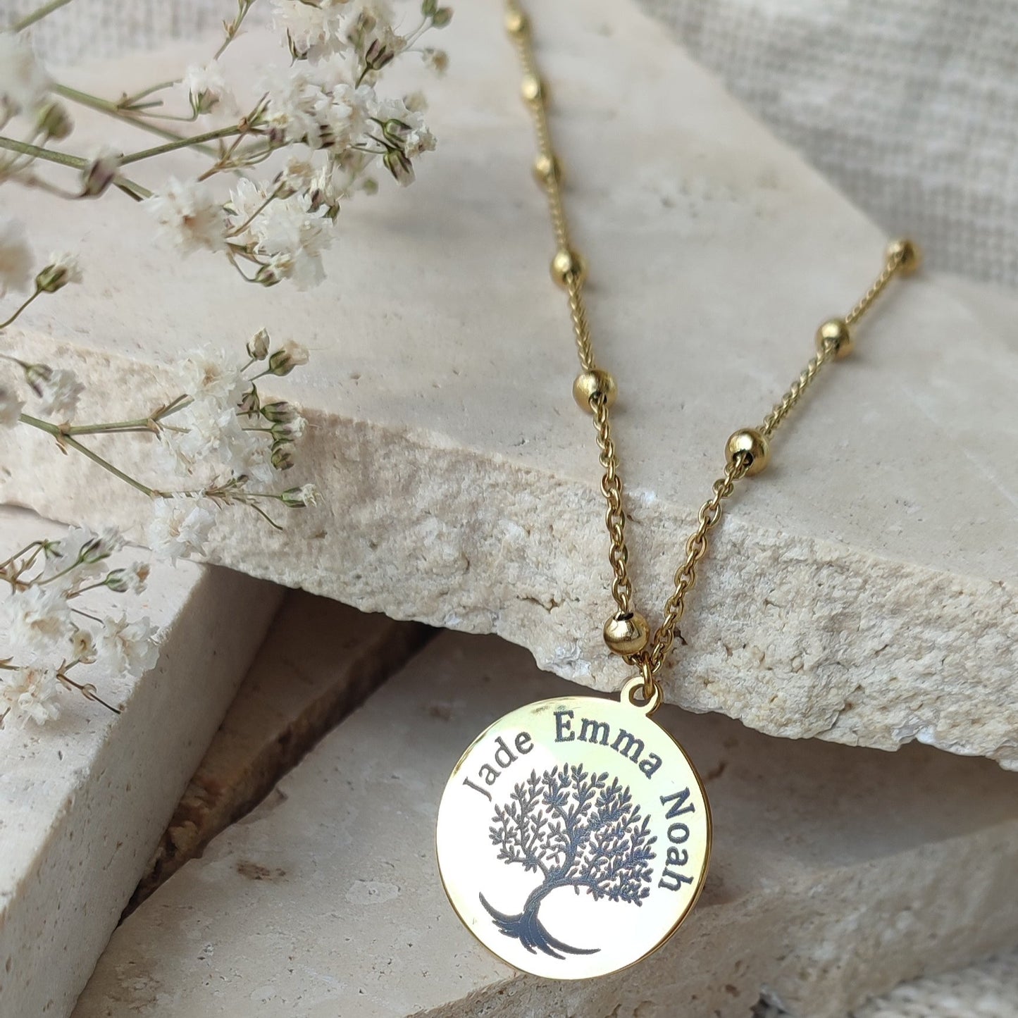 Collier à graver arbre de vie / Création