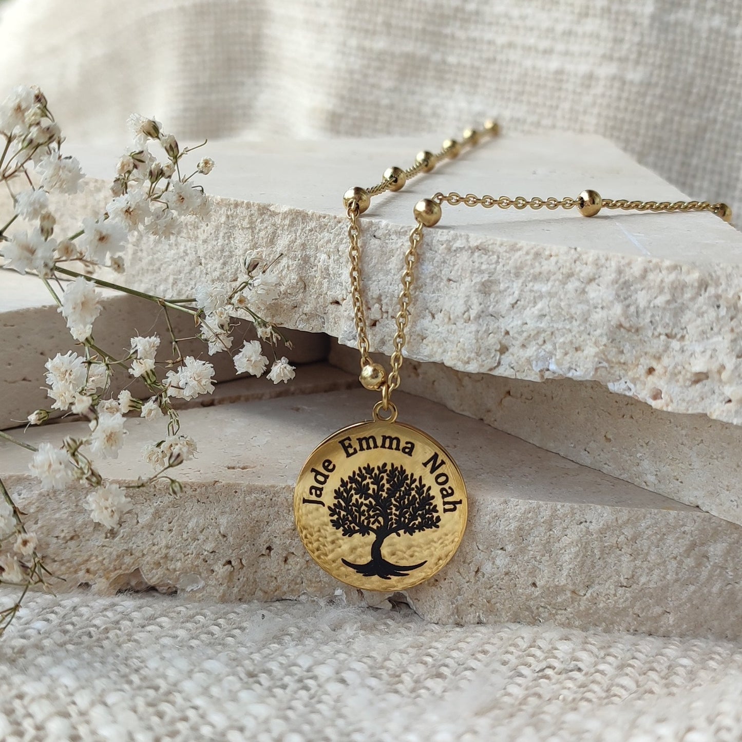 Collier à graver arbre de vie / Création