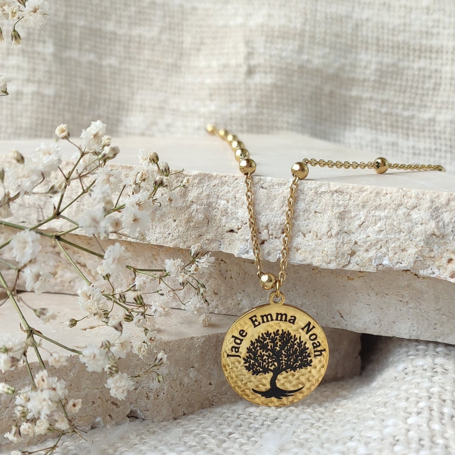 Collier à graver arbre de vie / Création