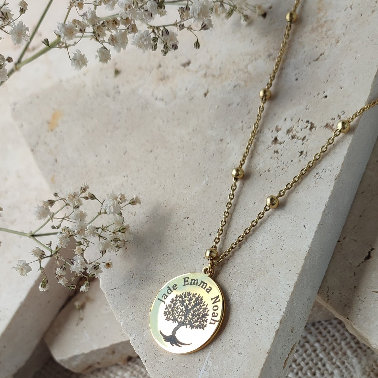 Collier à graver arbre de vie / Création