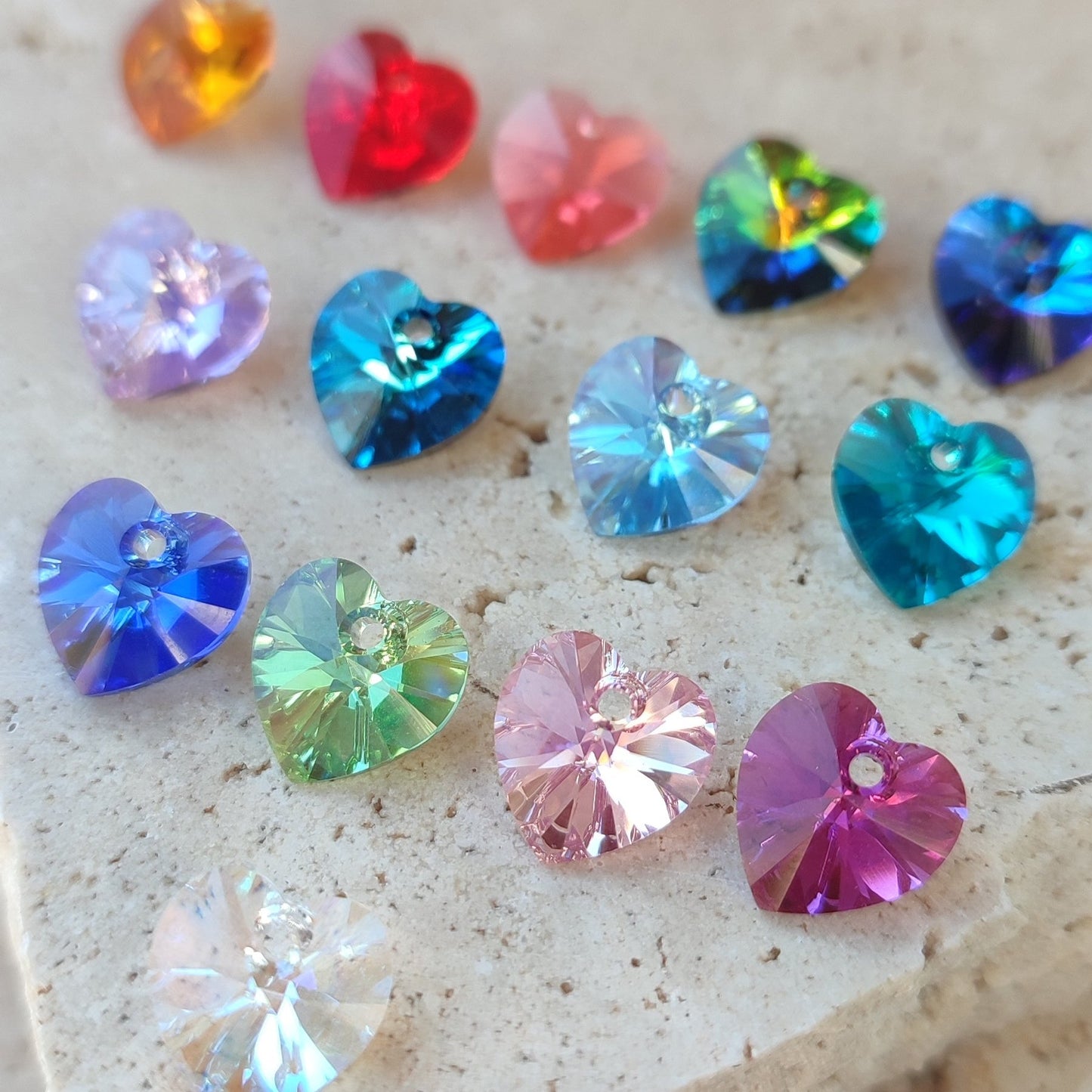 Collier à graver coeur cristal : Création