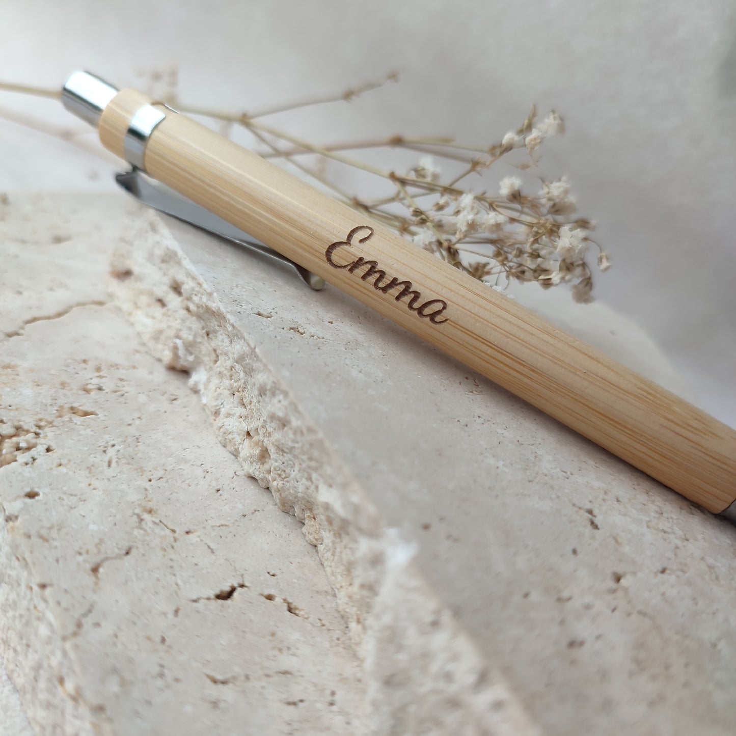 Stylo en bambou à graver