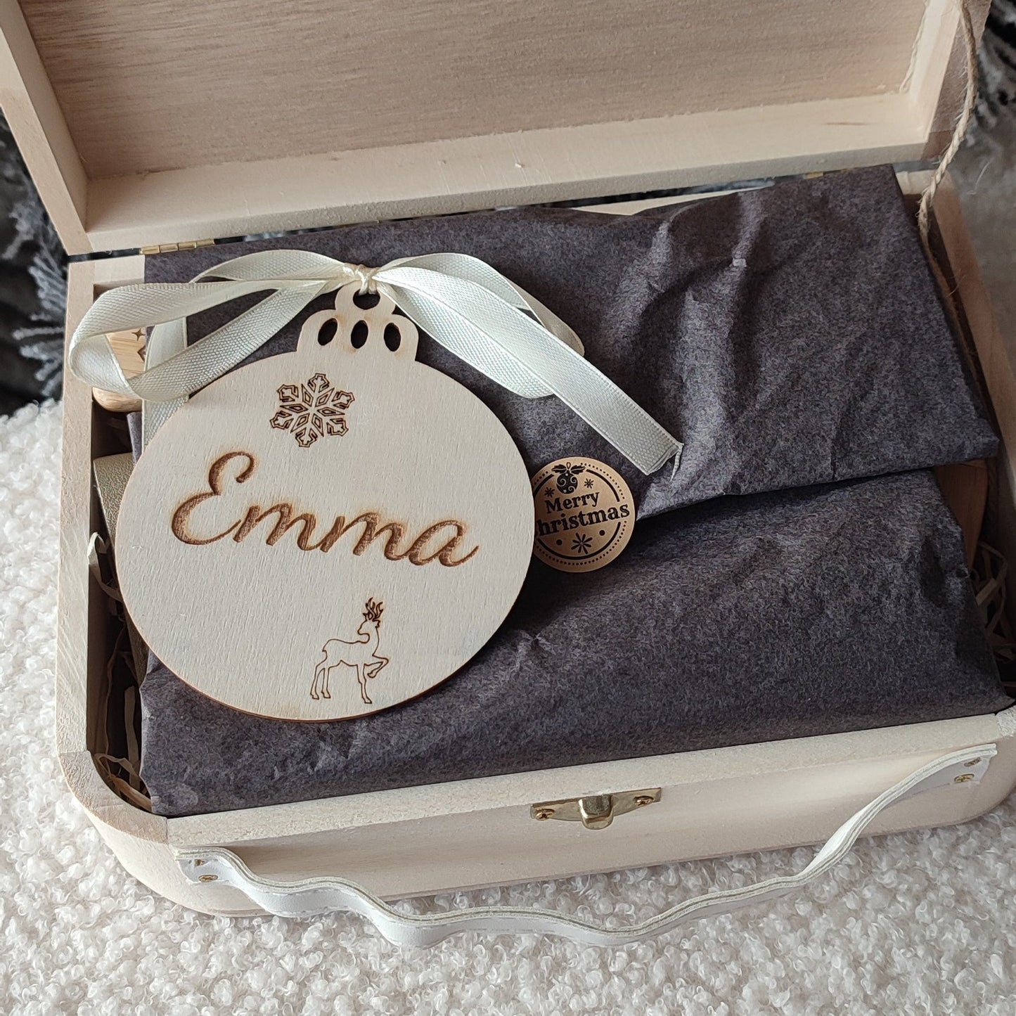 Coffret de Noël " Livre à graver "