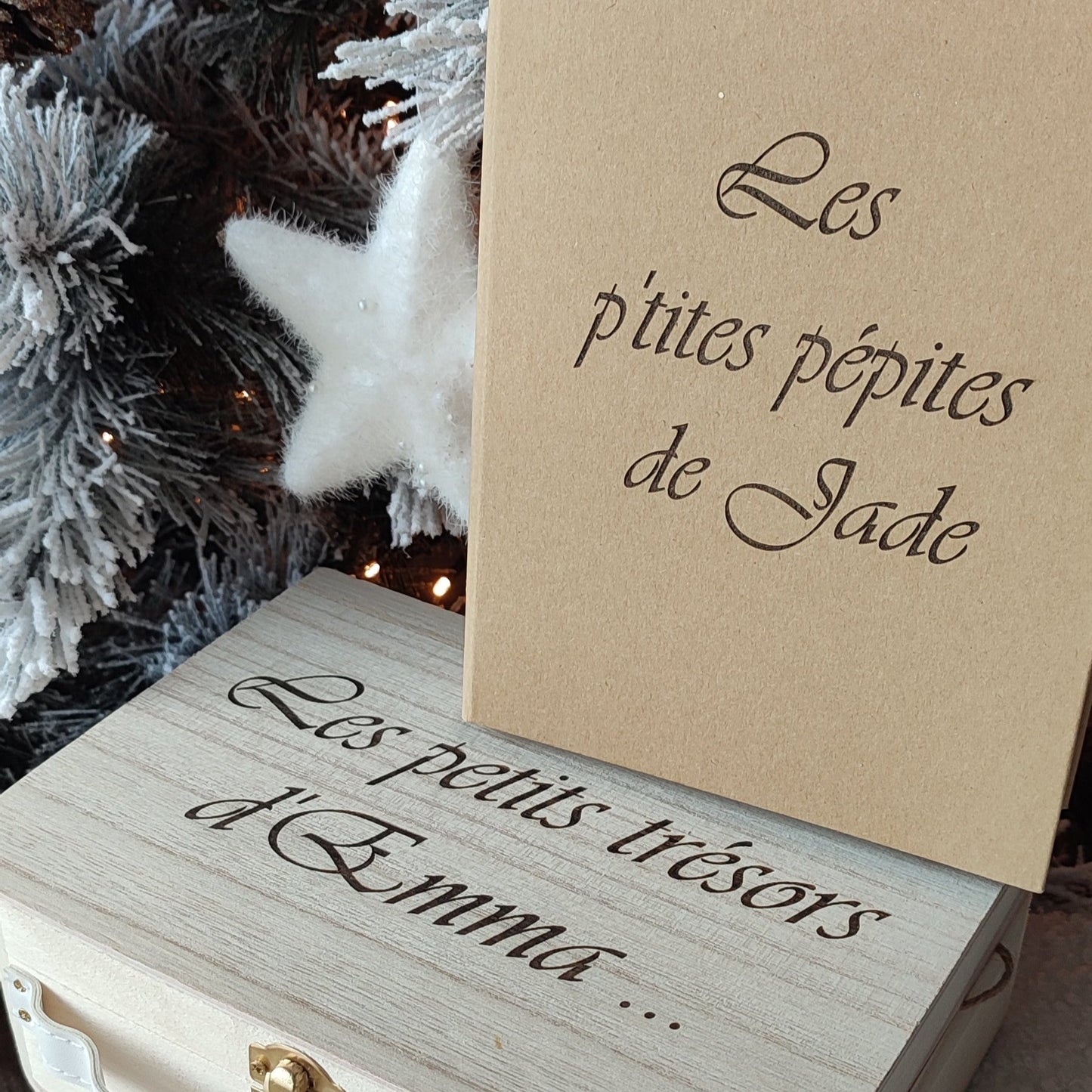 Coffret de Noël " Livre à graver "