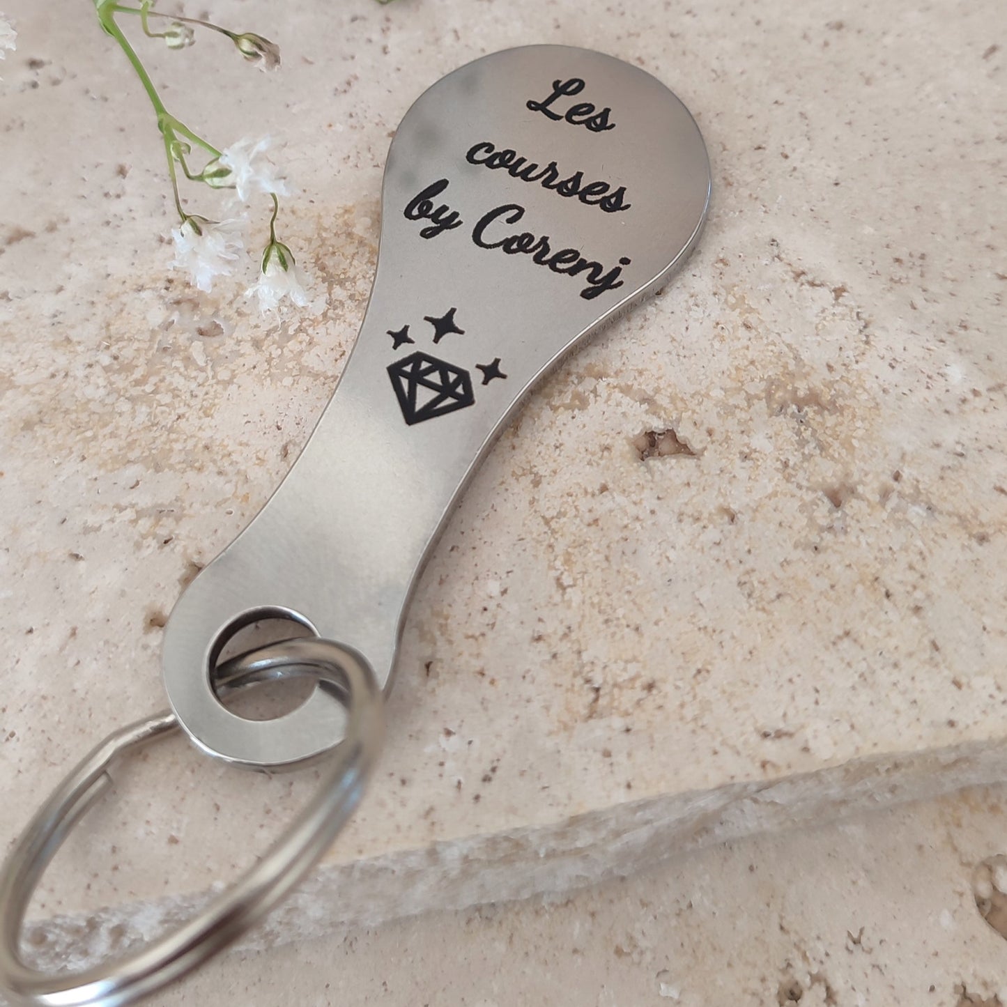 Jeton de caddie à graver