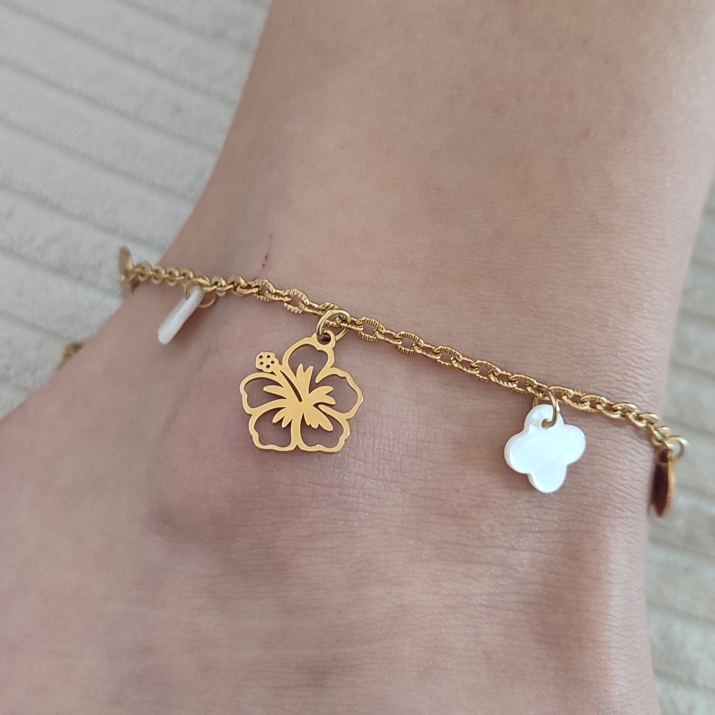 Chaine de cheville Jardin secret ; Création