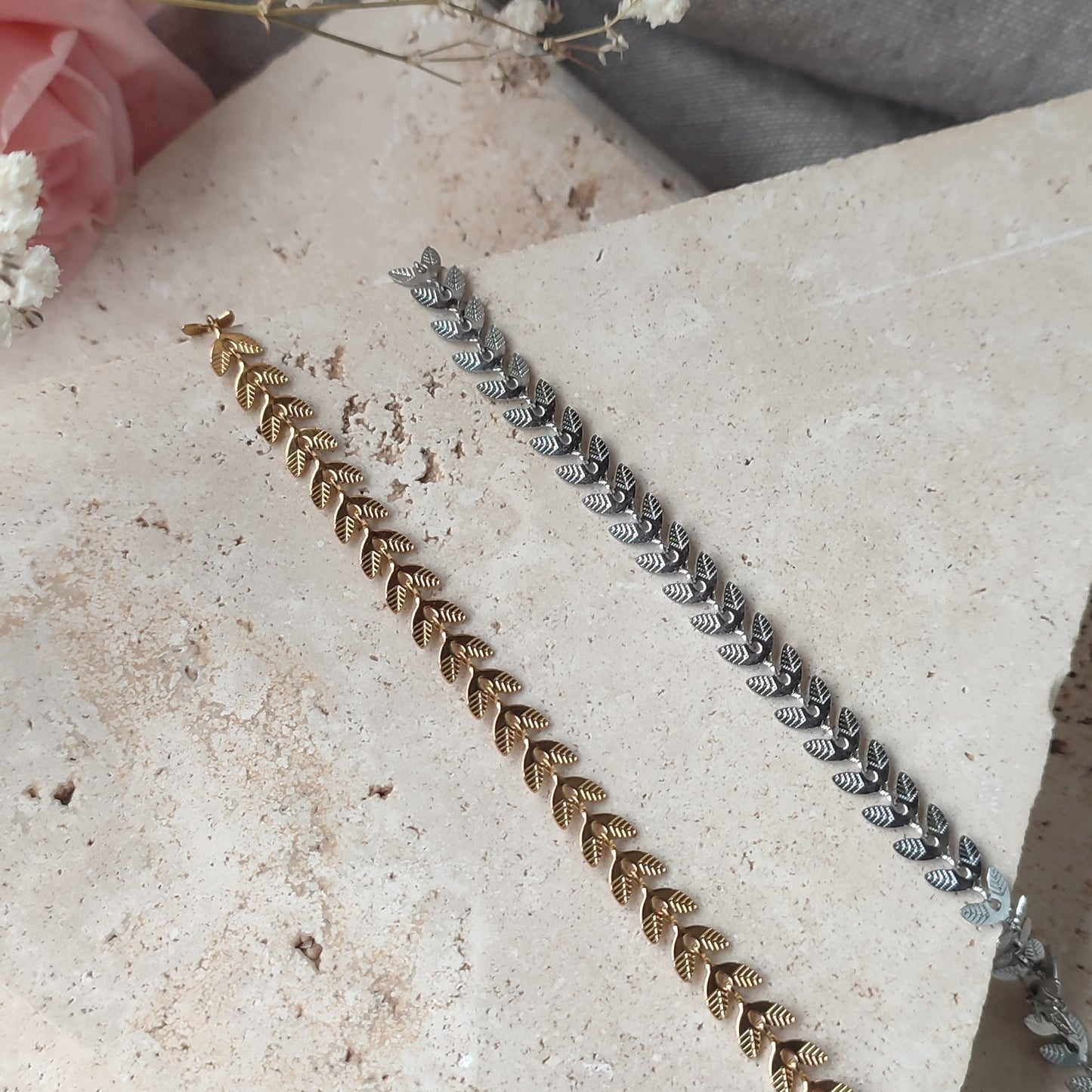 Chaîne de cheville feuille ; création