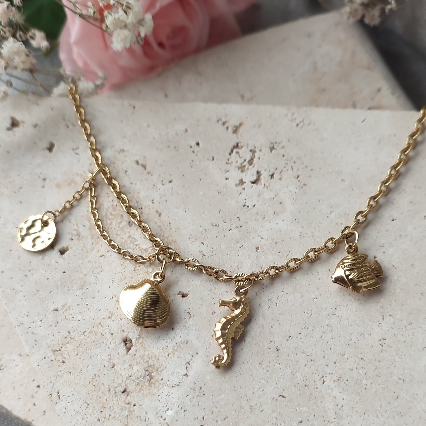 Chaine de cheville Dory ; création