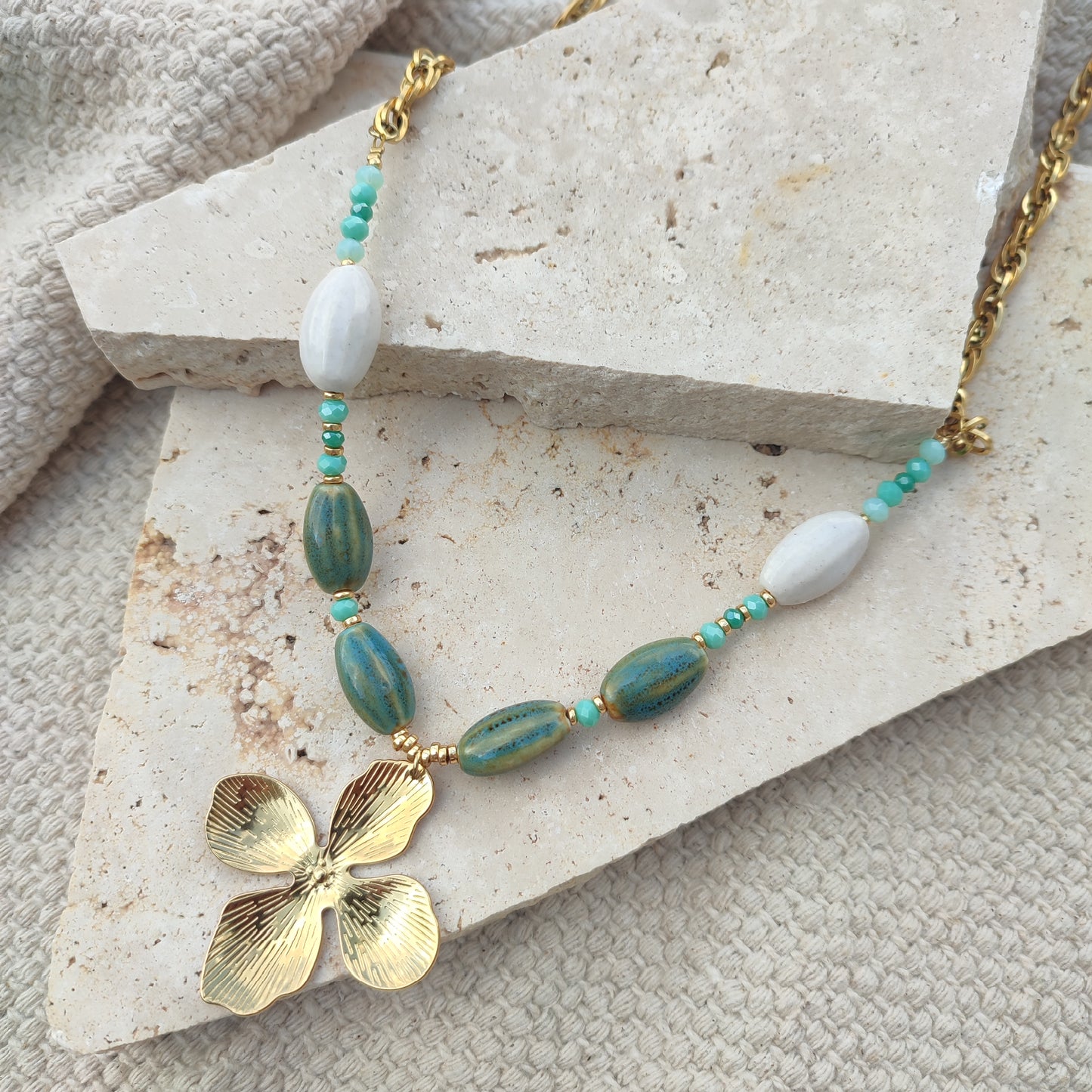 Collier long Manon ; création