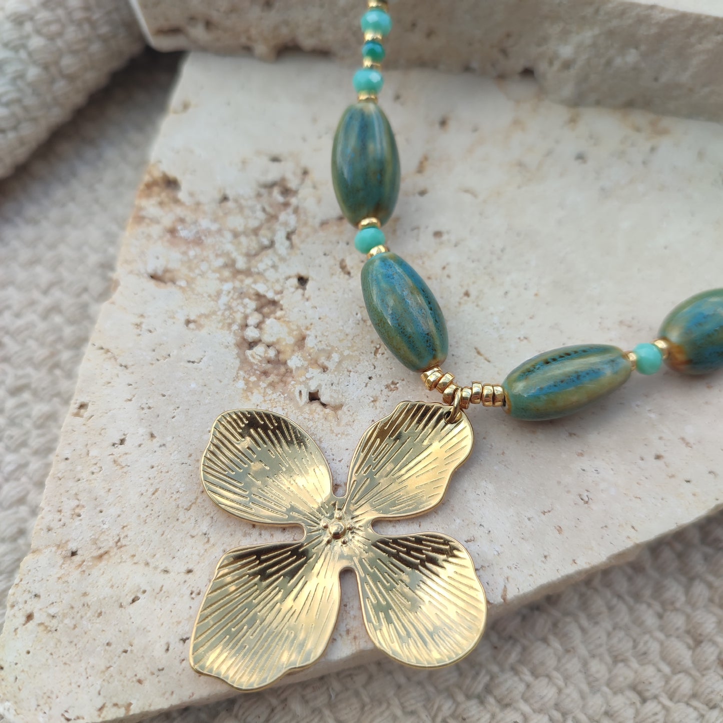 Collier long Manon ; création