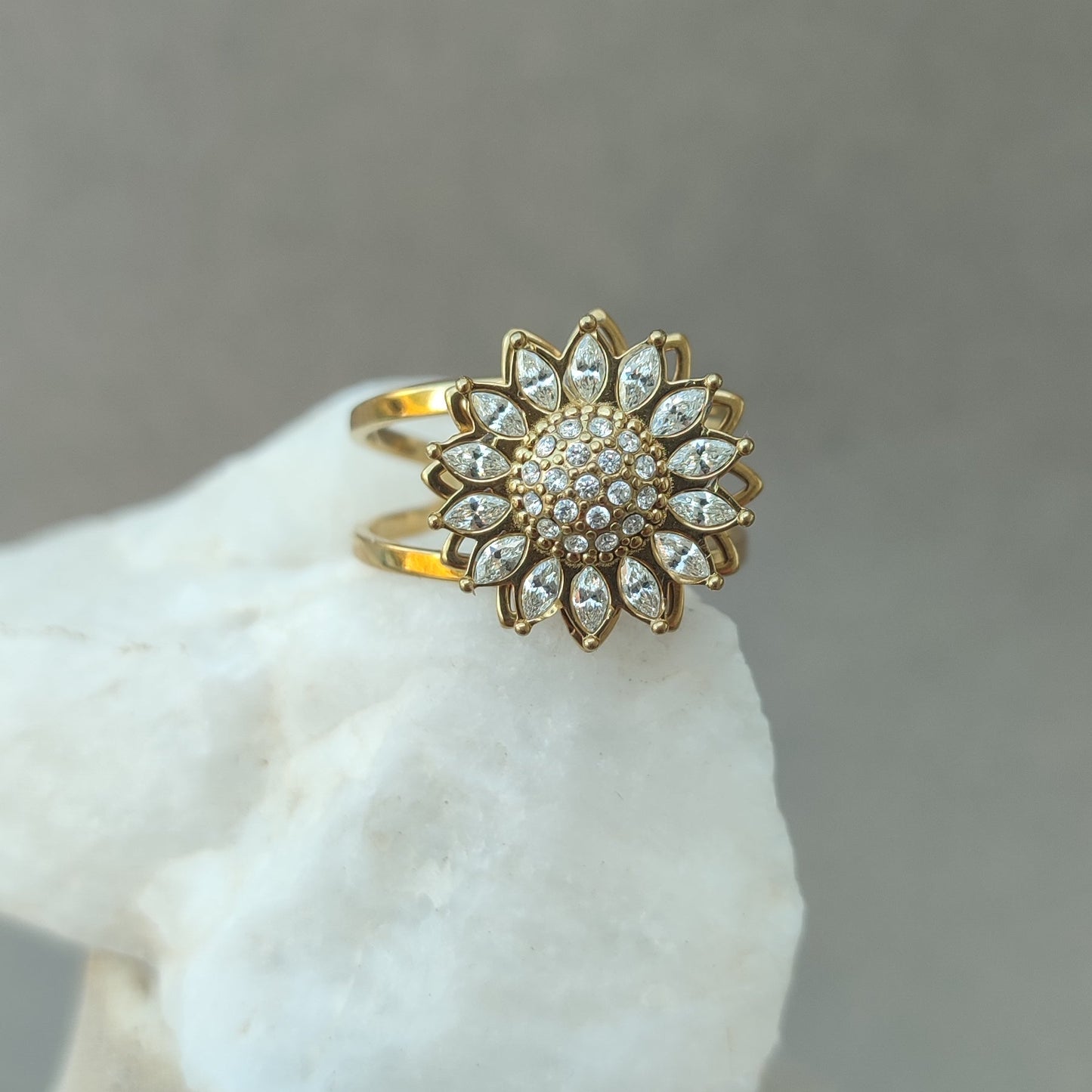 Bague anti stress flower
