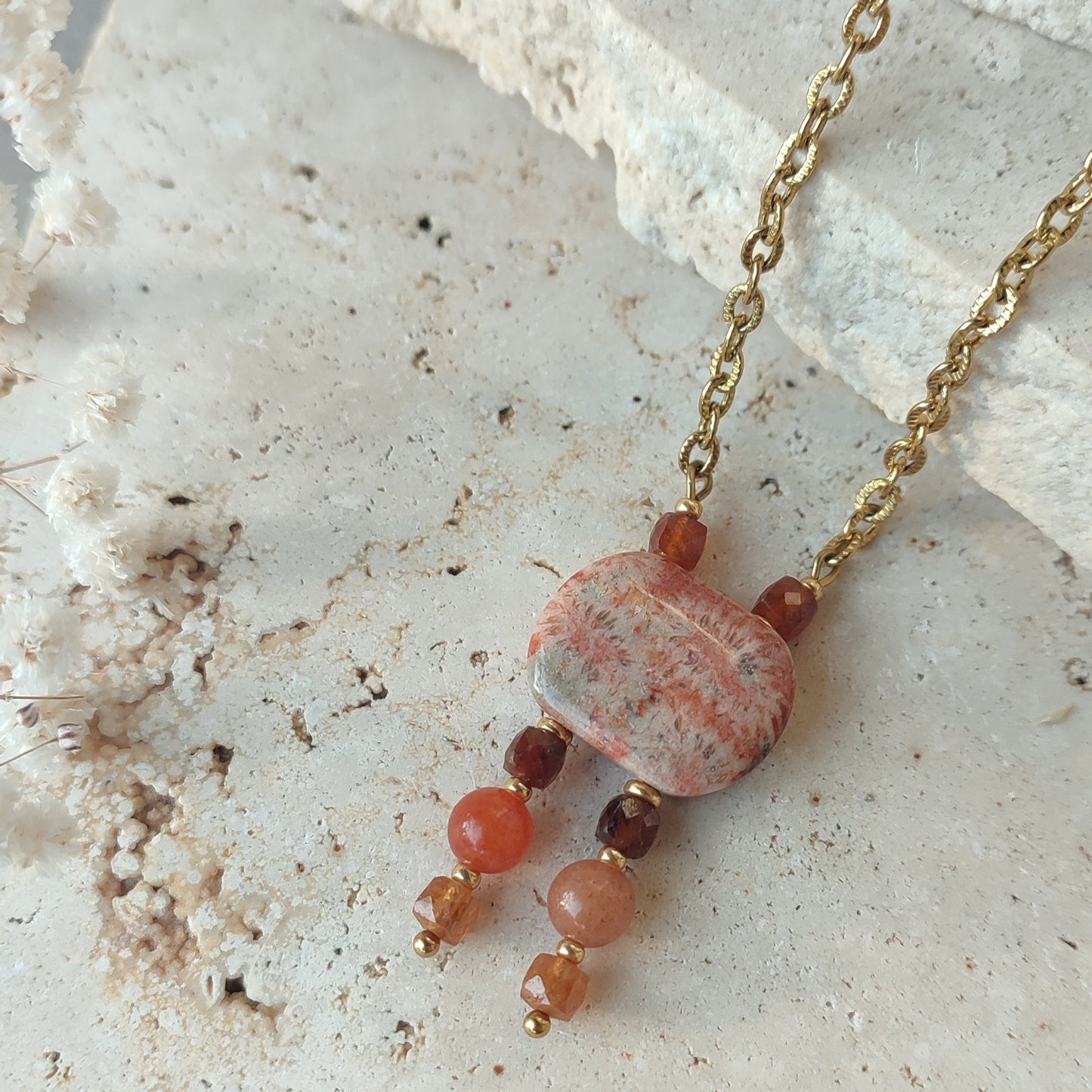 Collier Coralia ; création