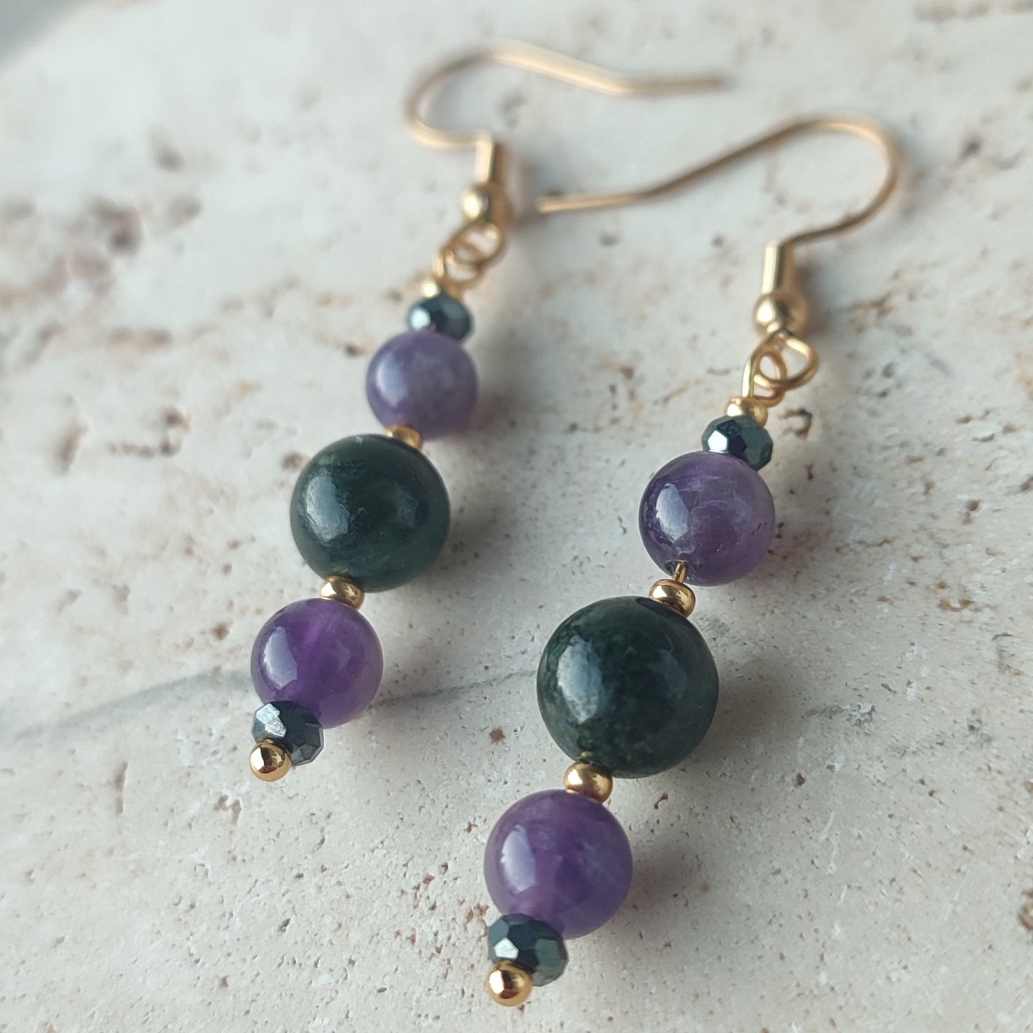 Boucles d'oreilles Delya ; création