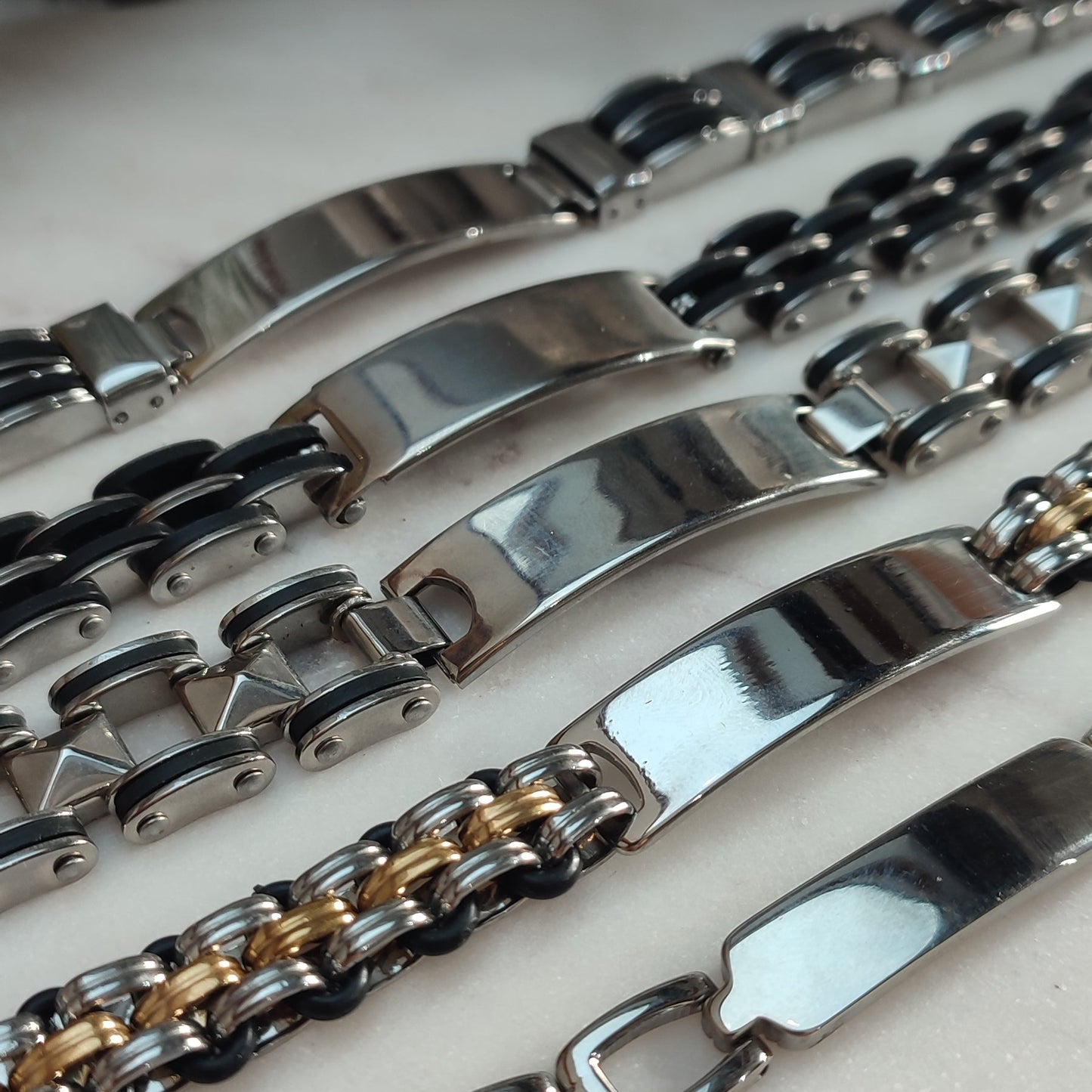 Gourmettes à graver homme