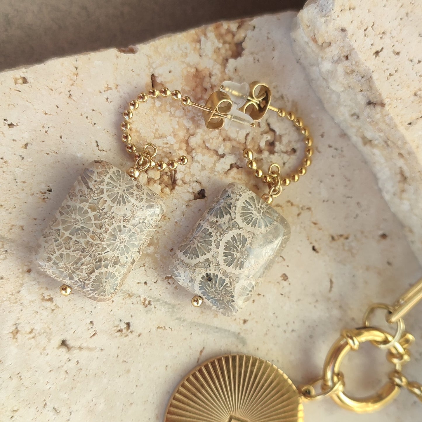 Boucles d'oreilles Anne ; création