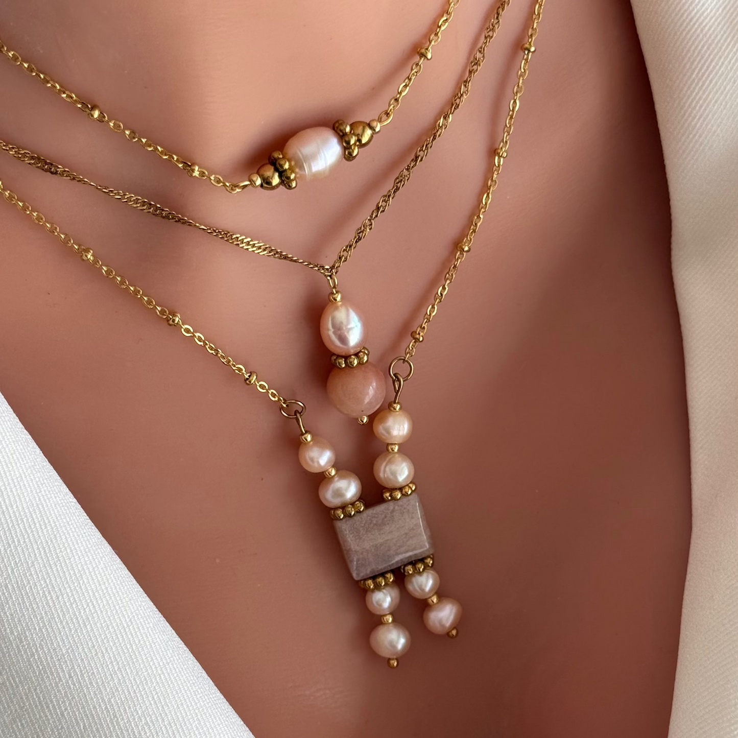 Collier Mini Perla ; création