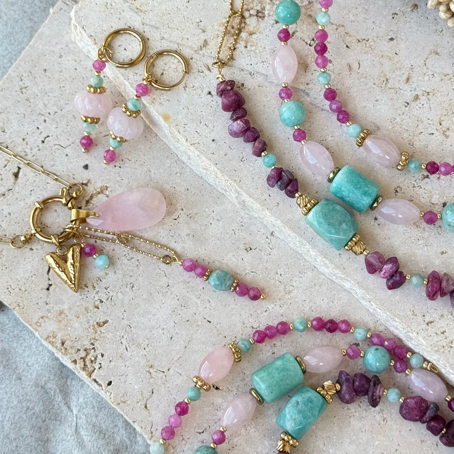 Collier modulable Valencia ; création