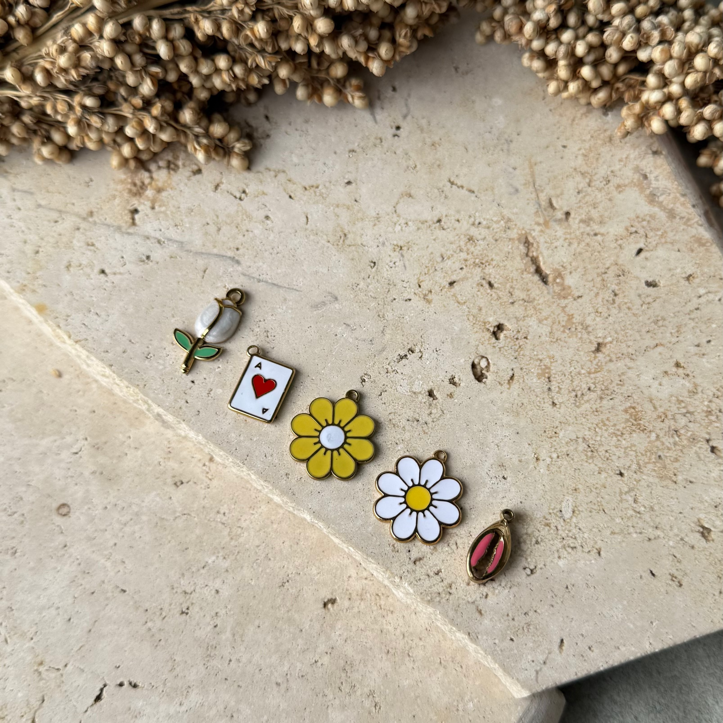 Pendentifs acier divers