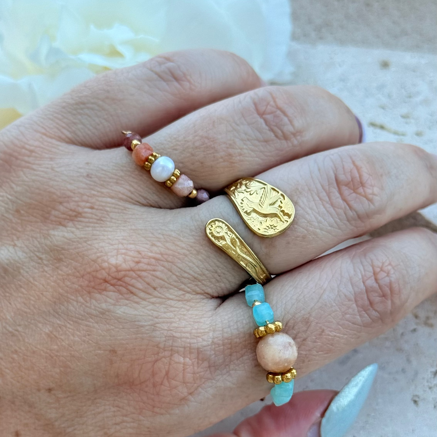 Bague Alizé , création