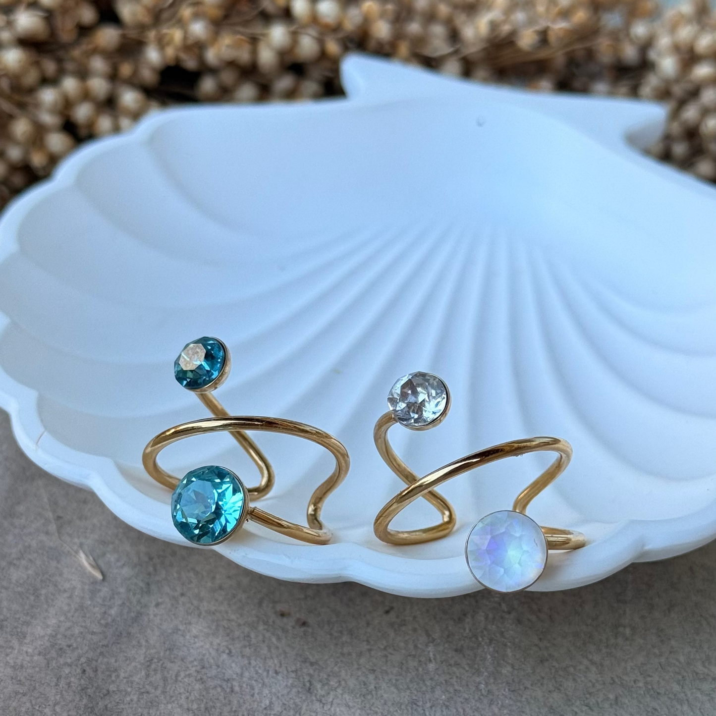 Bague cristaux Iridessa