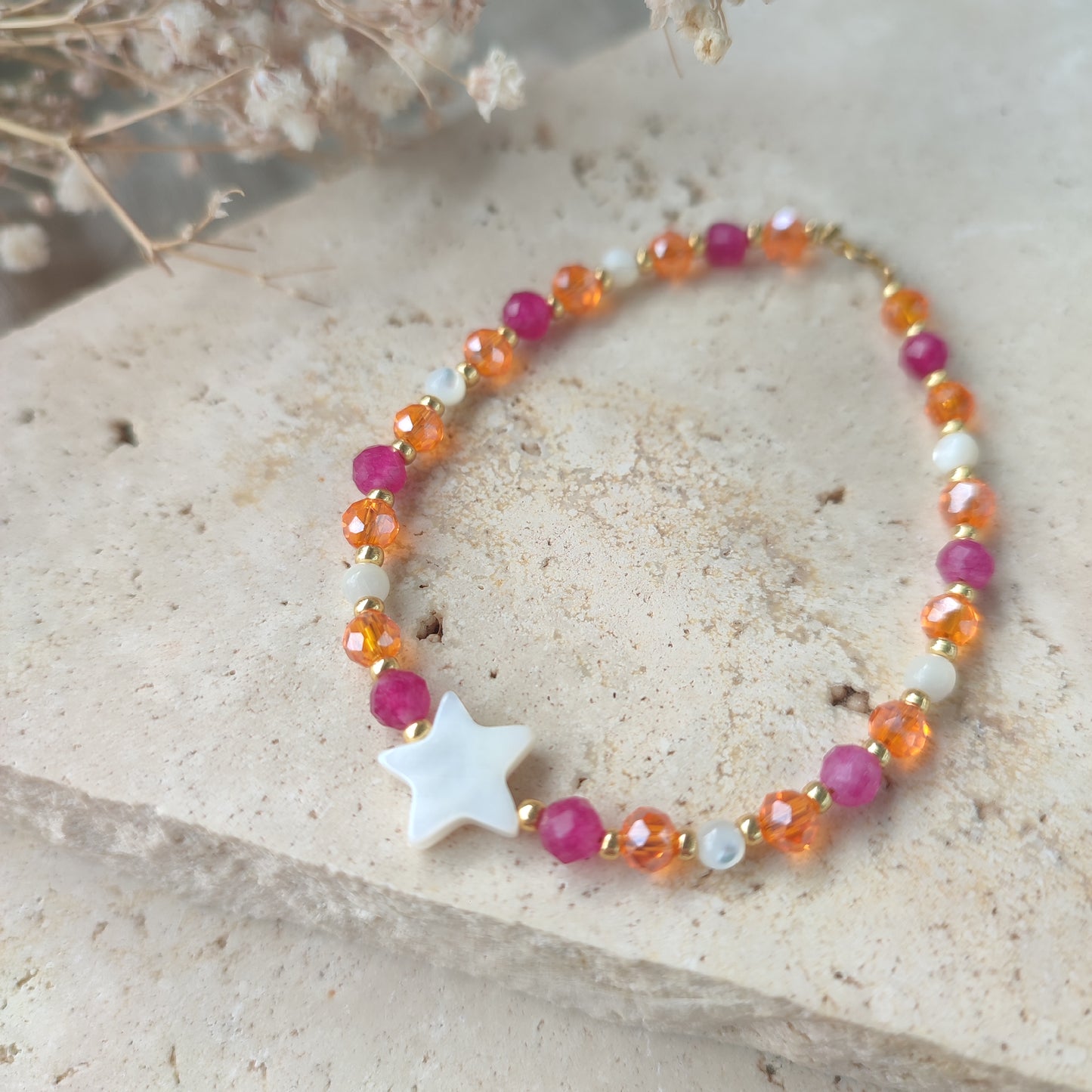 Bracelet ou chaîne de cheville Stelina ; Création