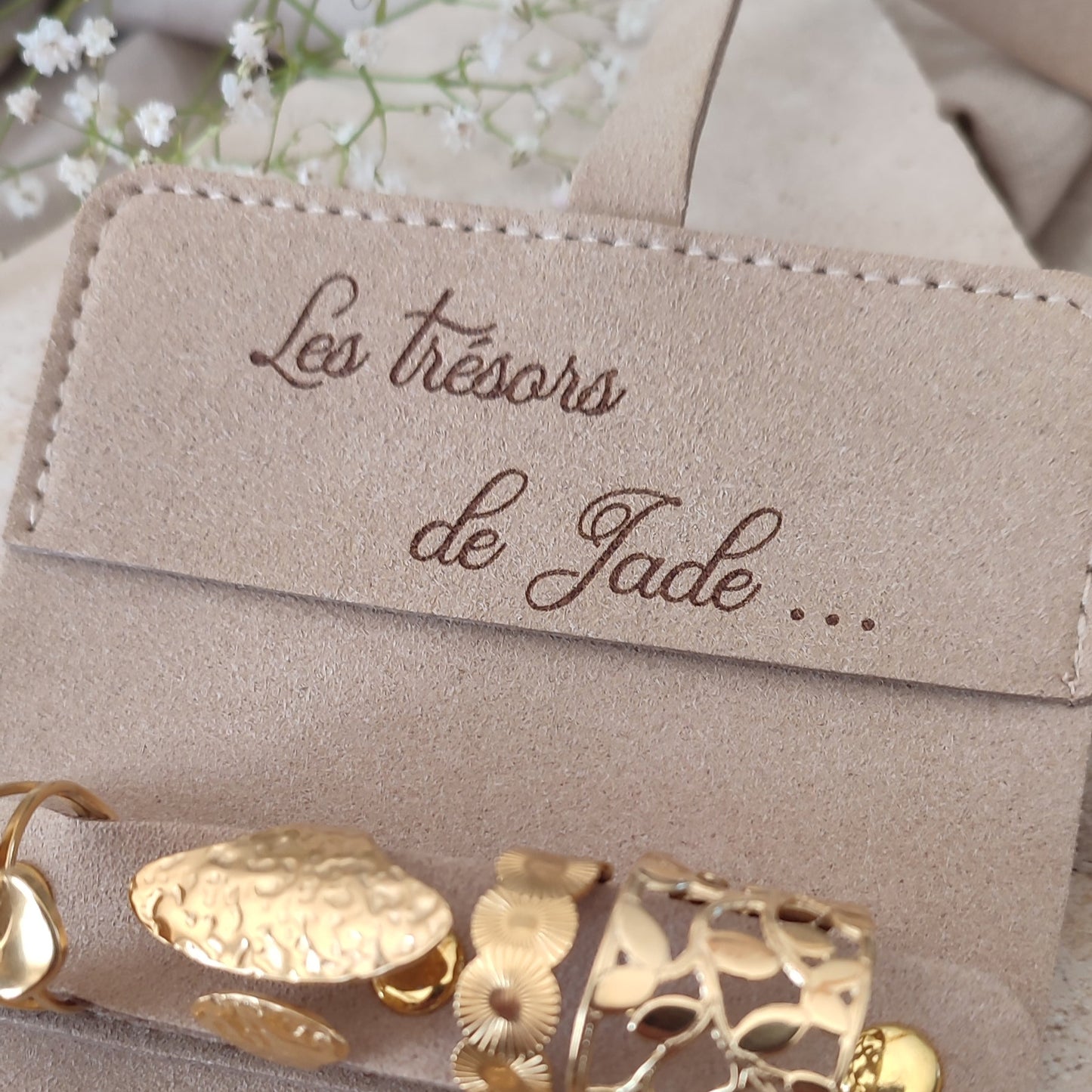 Pochette bijoux à graver