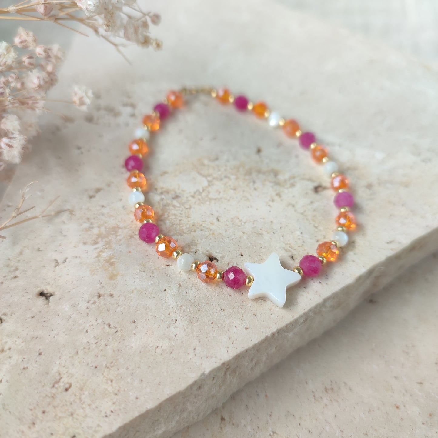 Bracelet ou chaîne de cheville Stelina ; Création