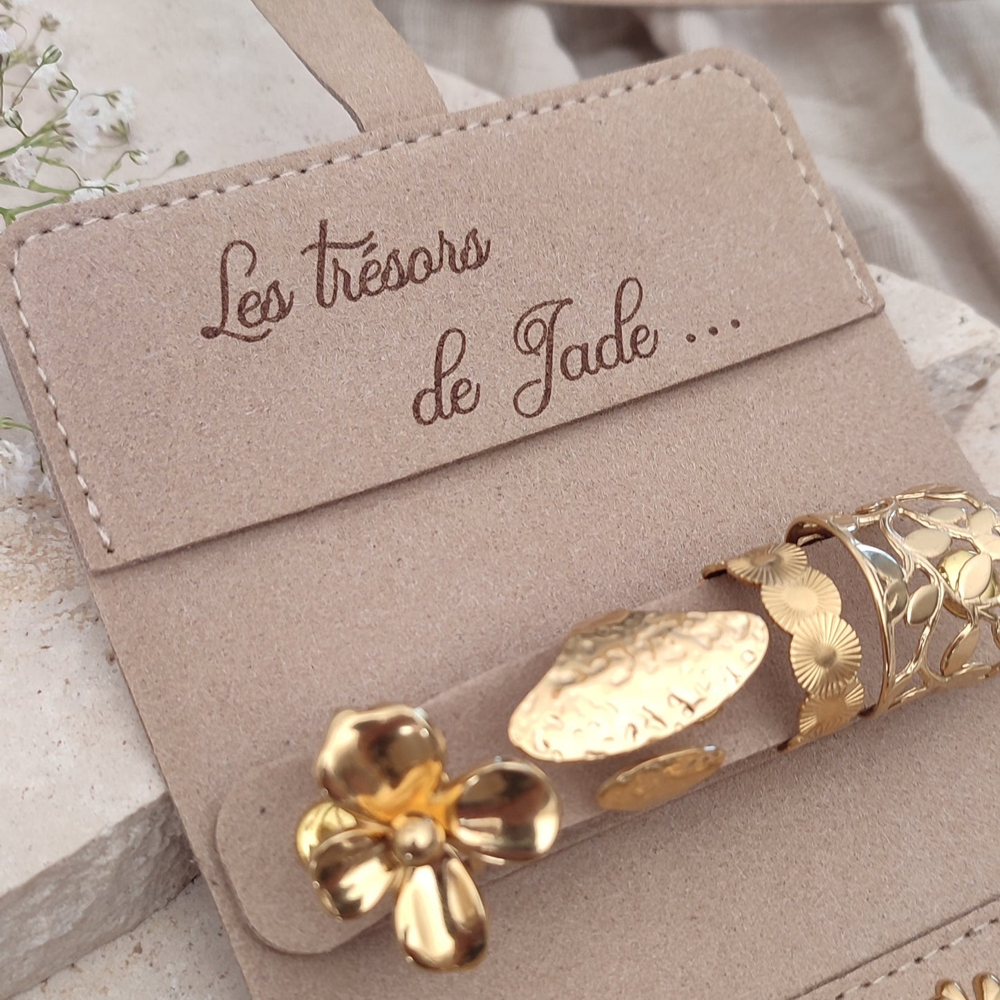 Pochette bijoux à graver