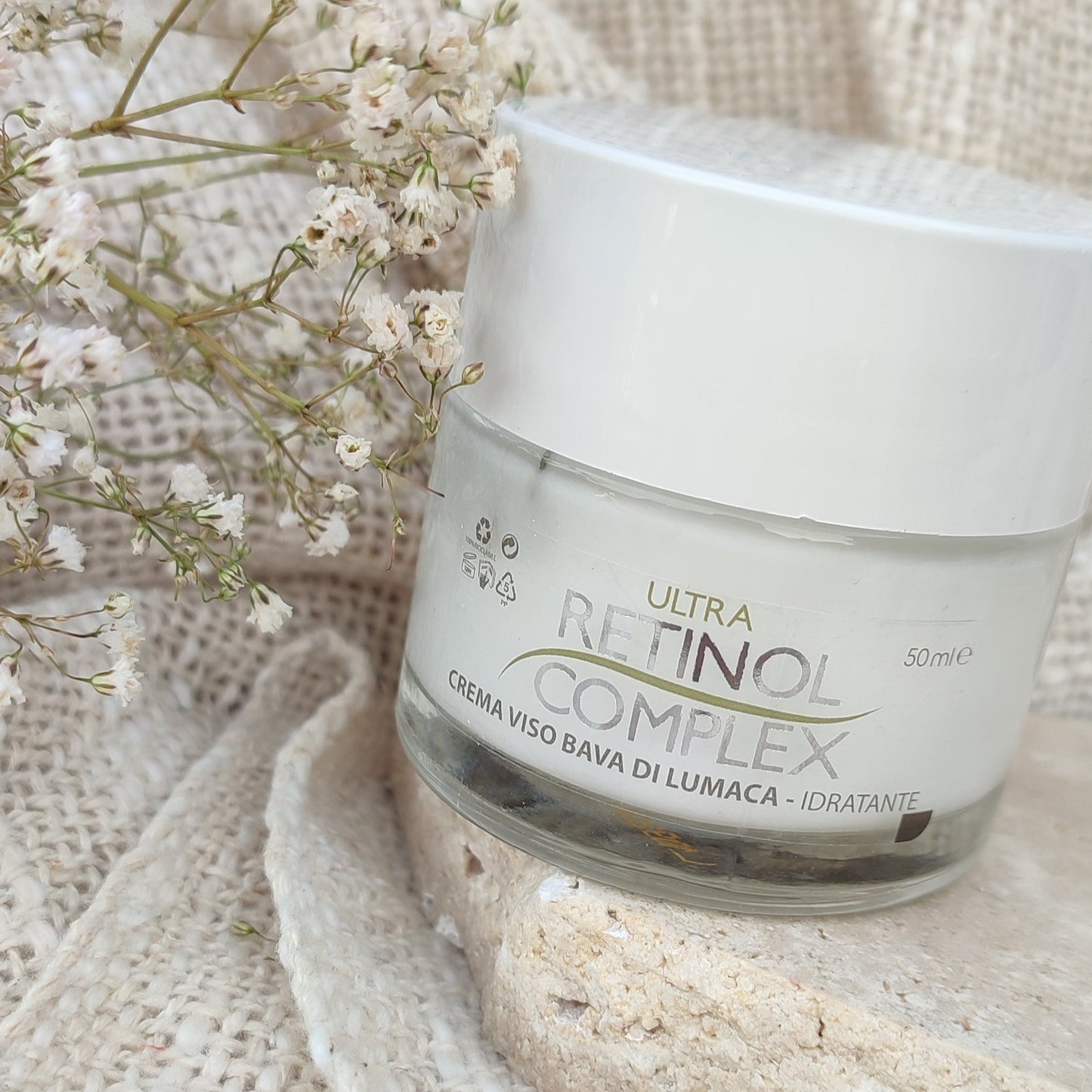 Crème hydratante retinol à la bave d'escargot
