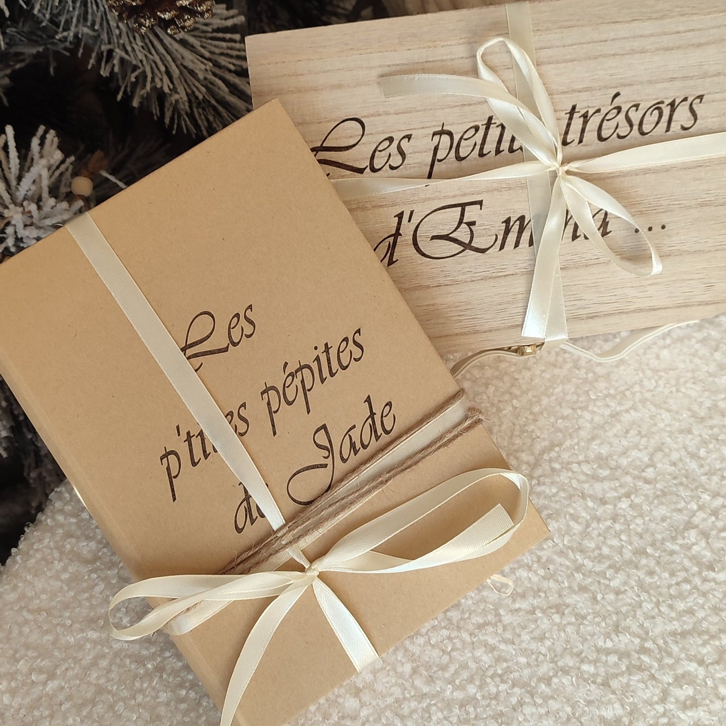Coffret de Noël  " Livre à graver "