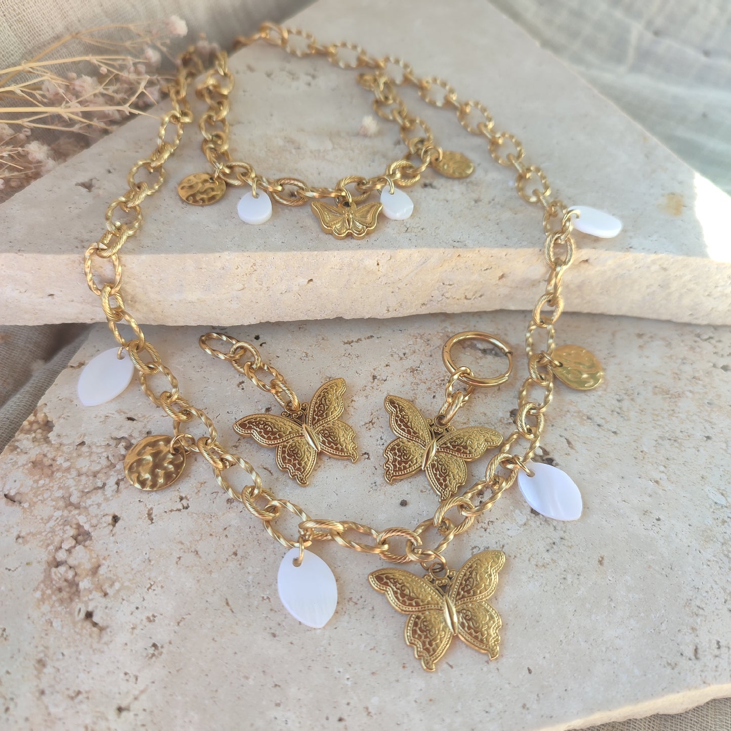 Collier Butterfly ; création