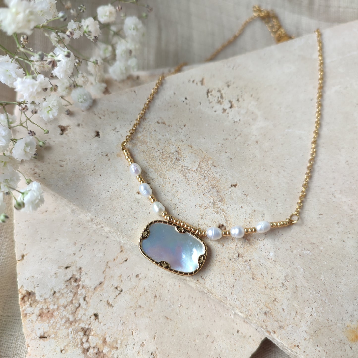 Collier Opaline ; création