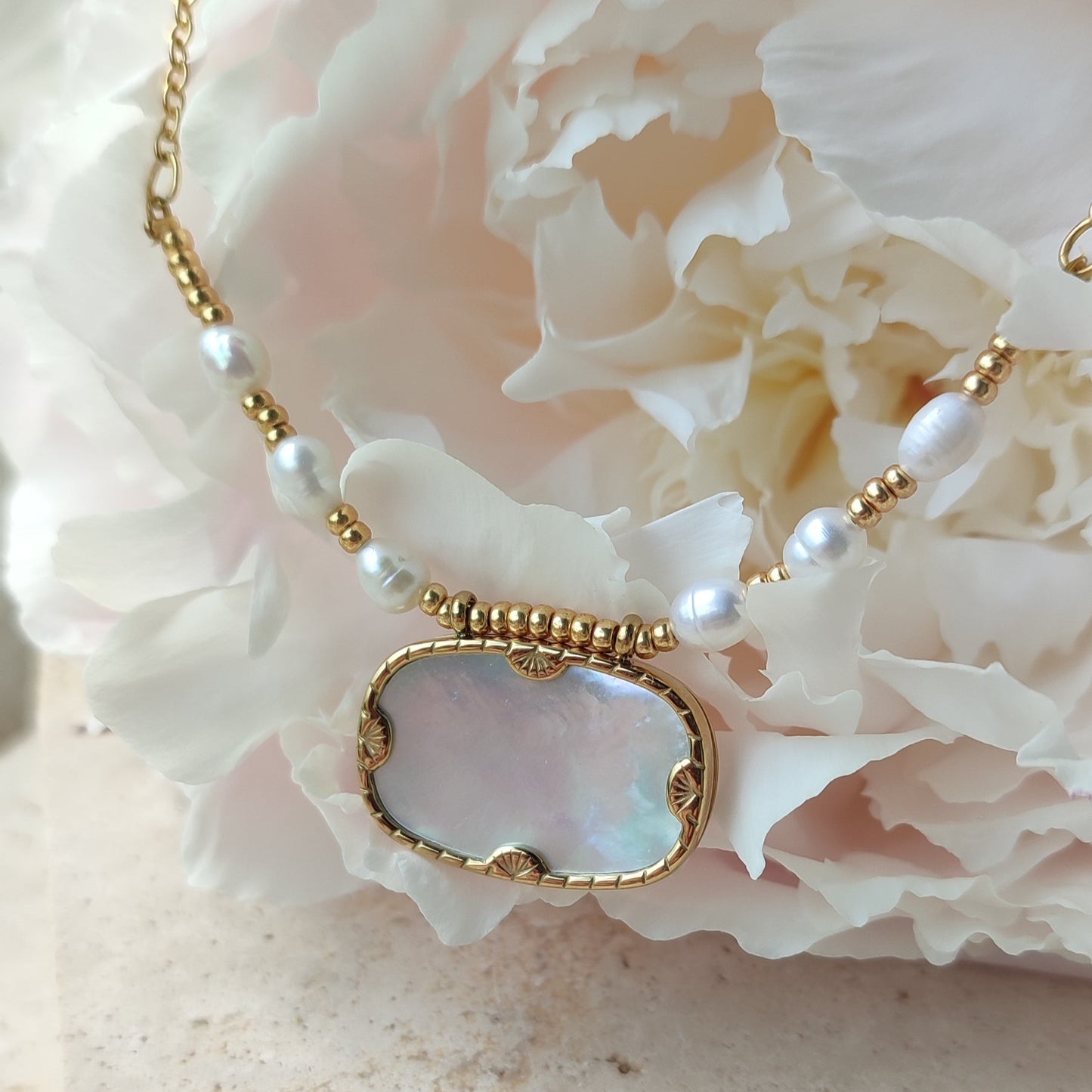 Collier Opaline ; création