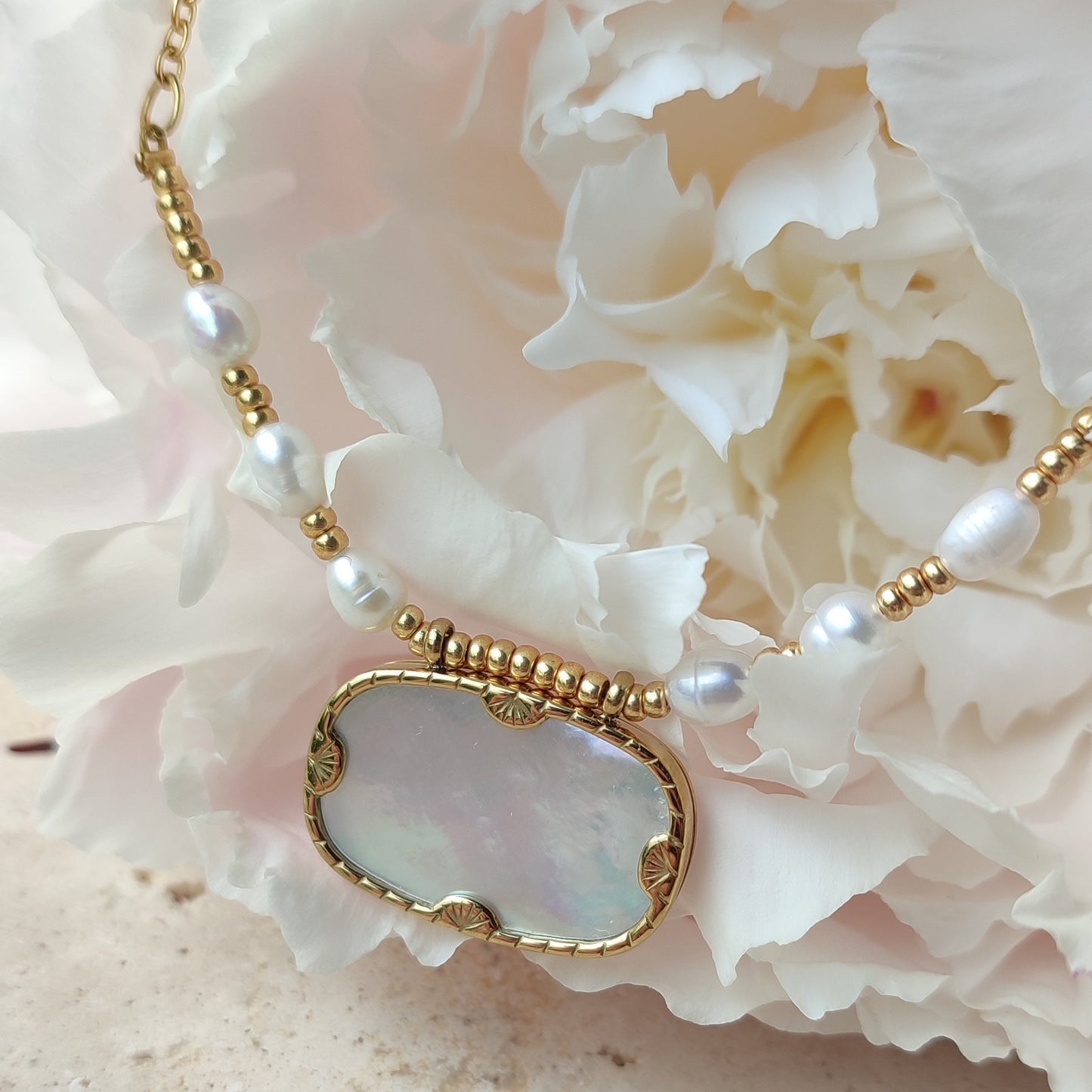 Collier Opaline ; création