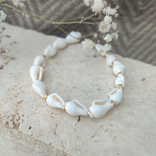 Bracelet coquillages ; création