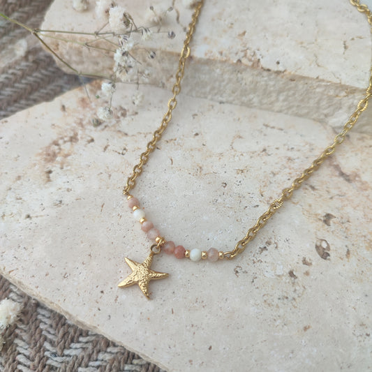 Collier little sea star ; création
