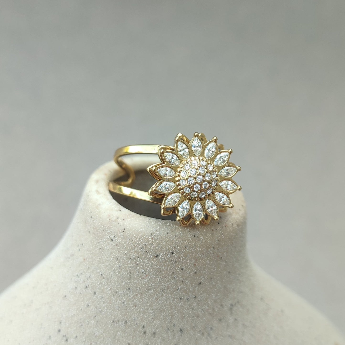 Bague anti stress flower
