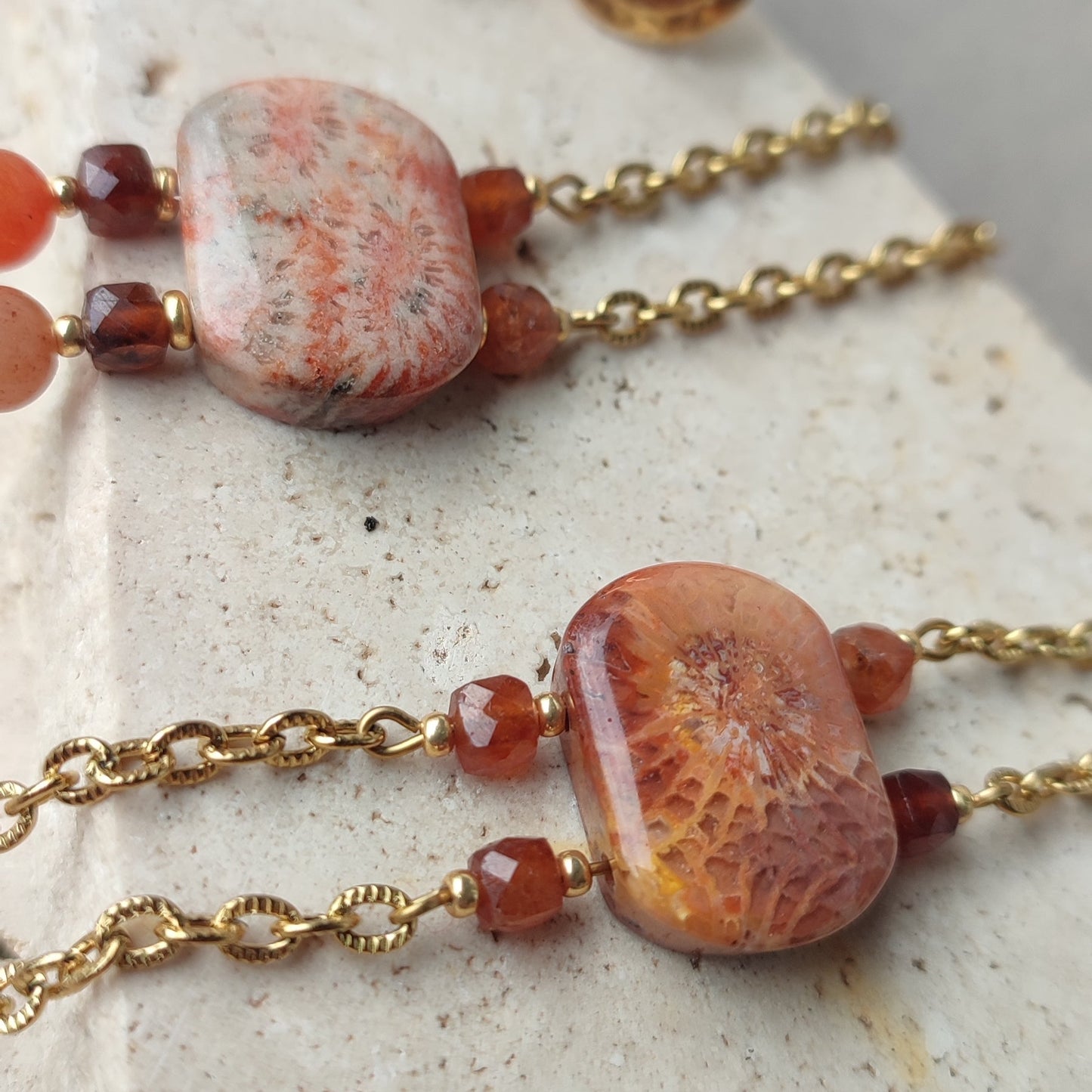 Bracelet Coralia ; création