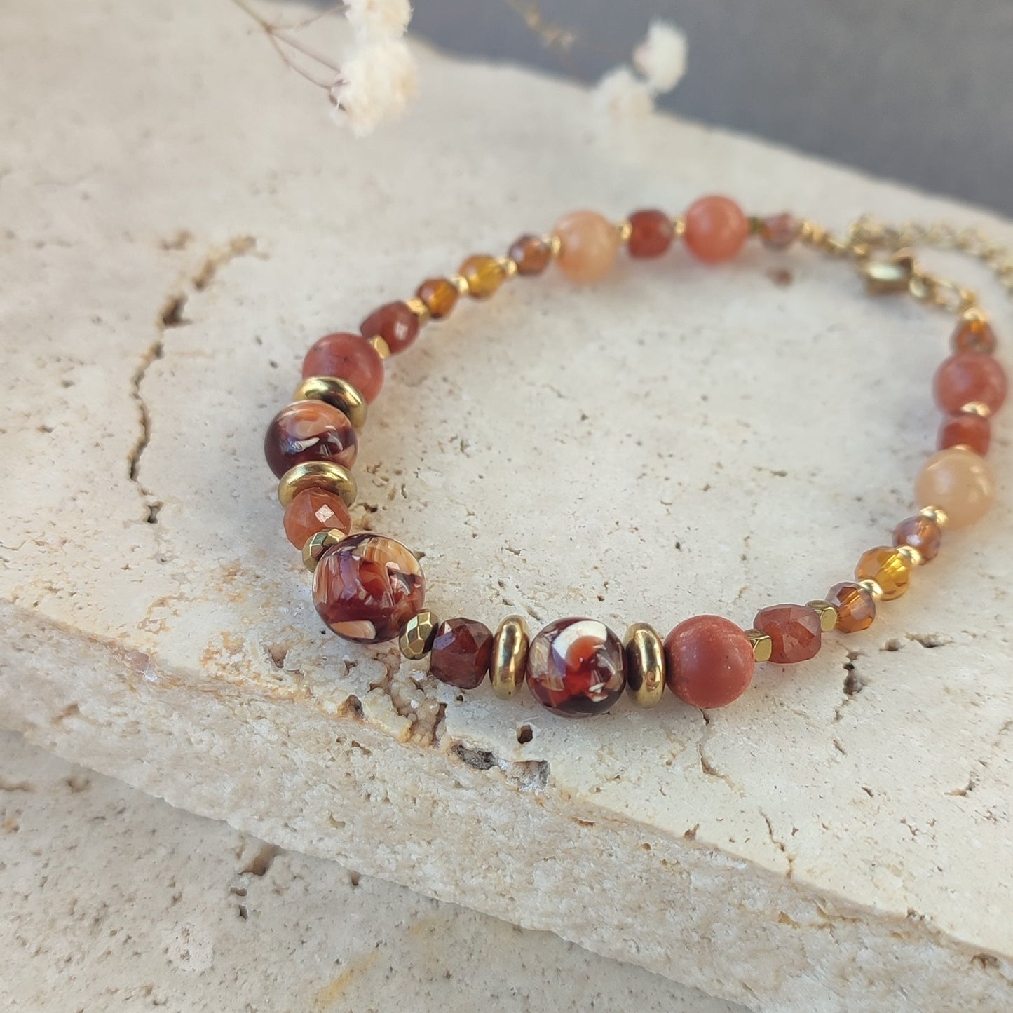 Bracelet Ambre ; création