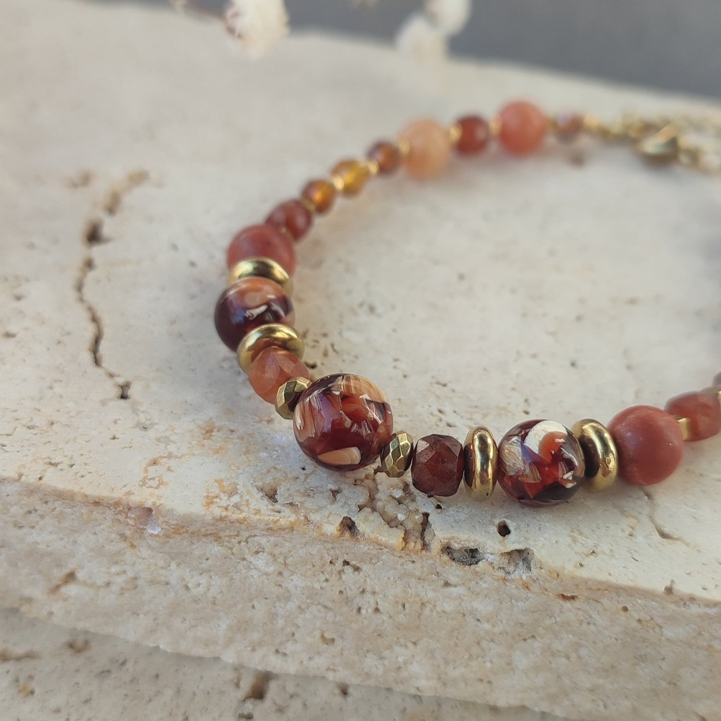 Bracelet Ambre ; création