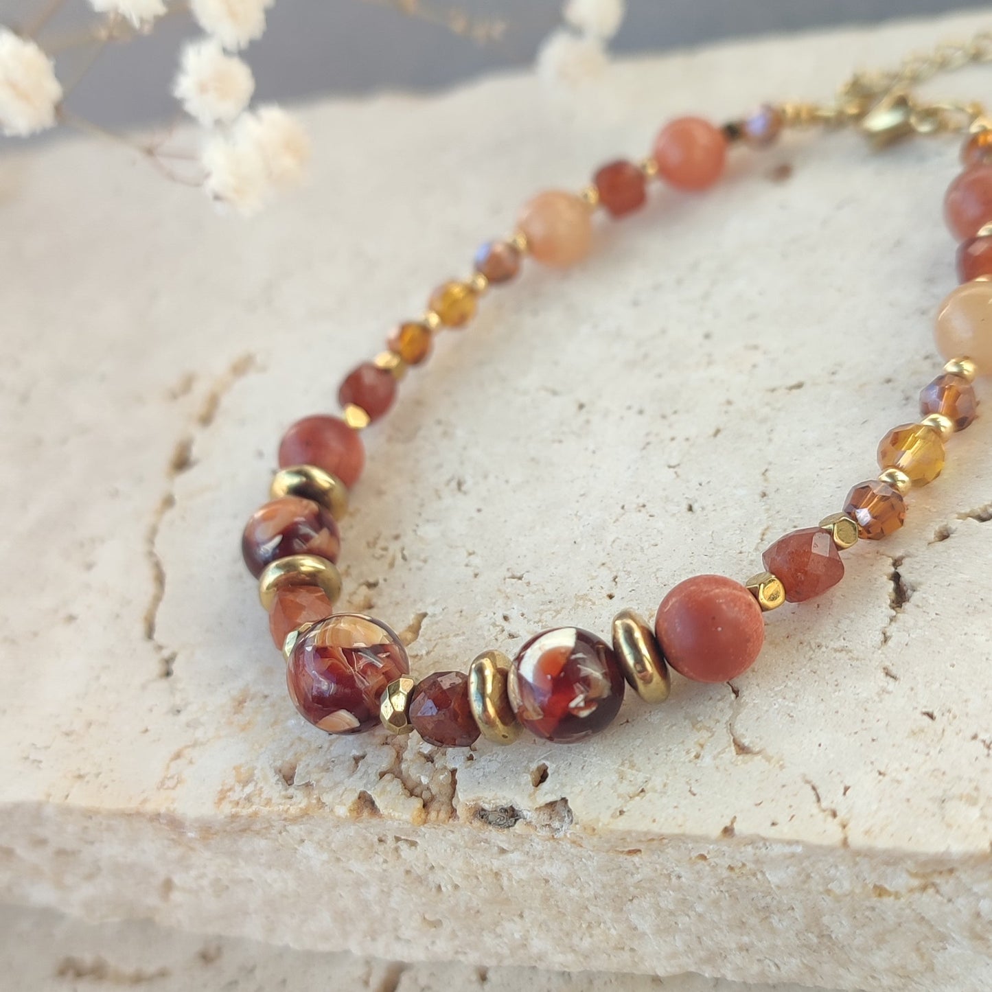 Bracelet Ambre ; création