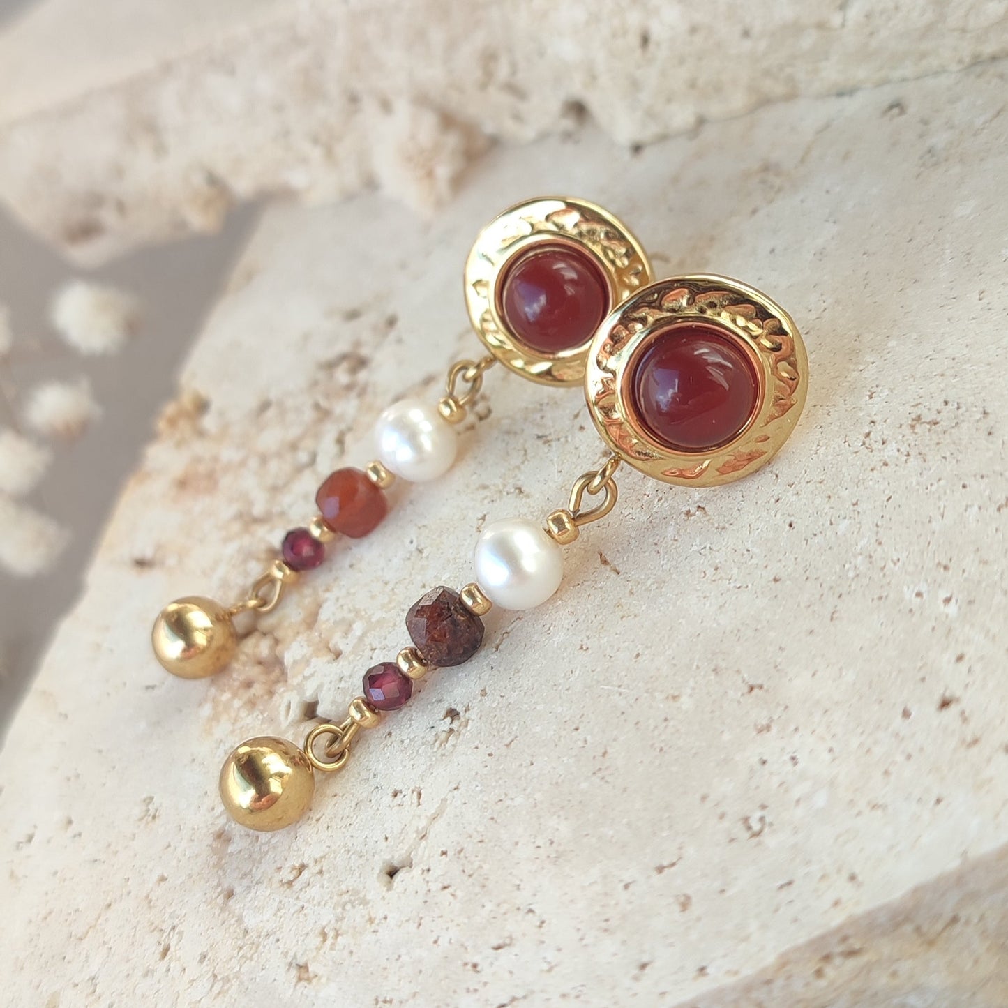 Boucles d'oreilles Coraline ; création