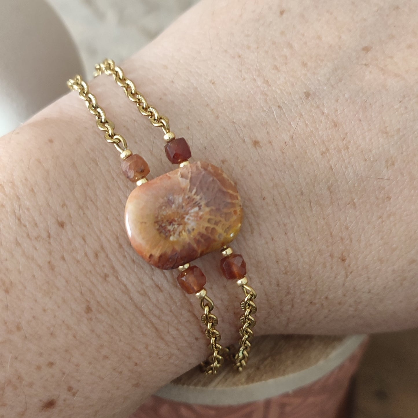 Bracelet Coralia ; création