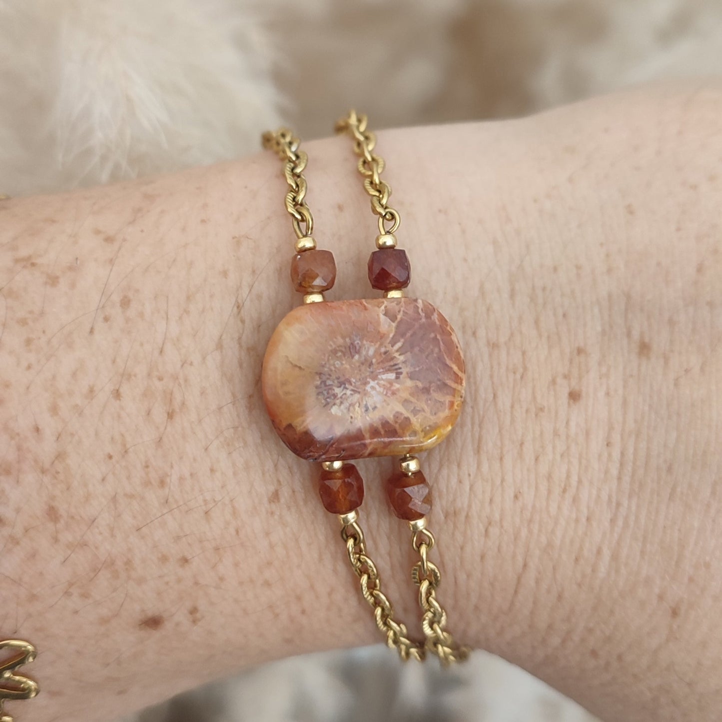 Bracelet Coralia ; création