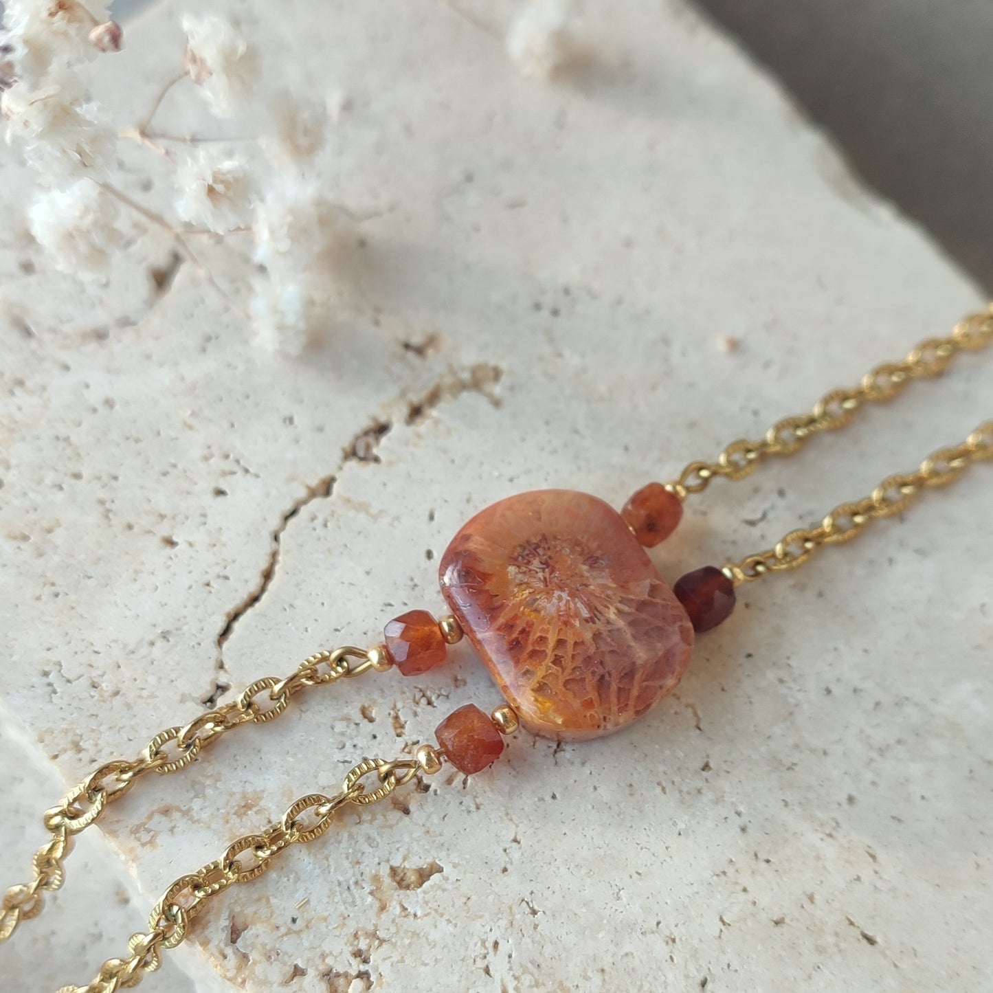 Bracelet Coralia ; création